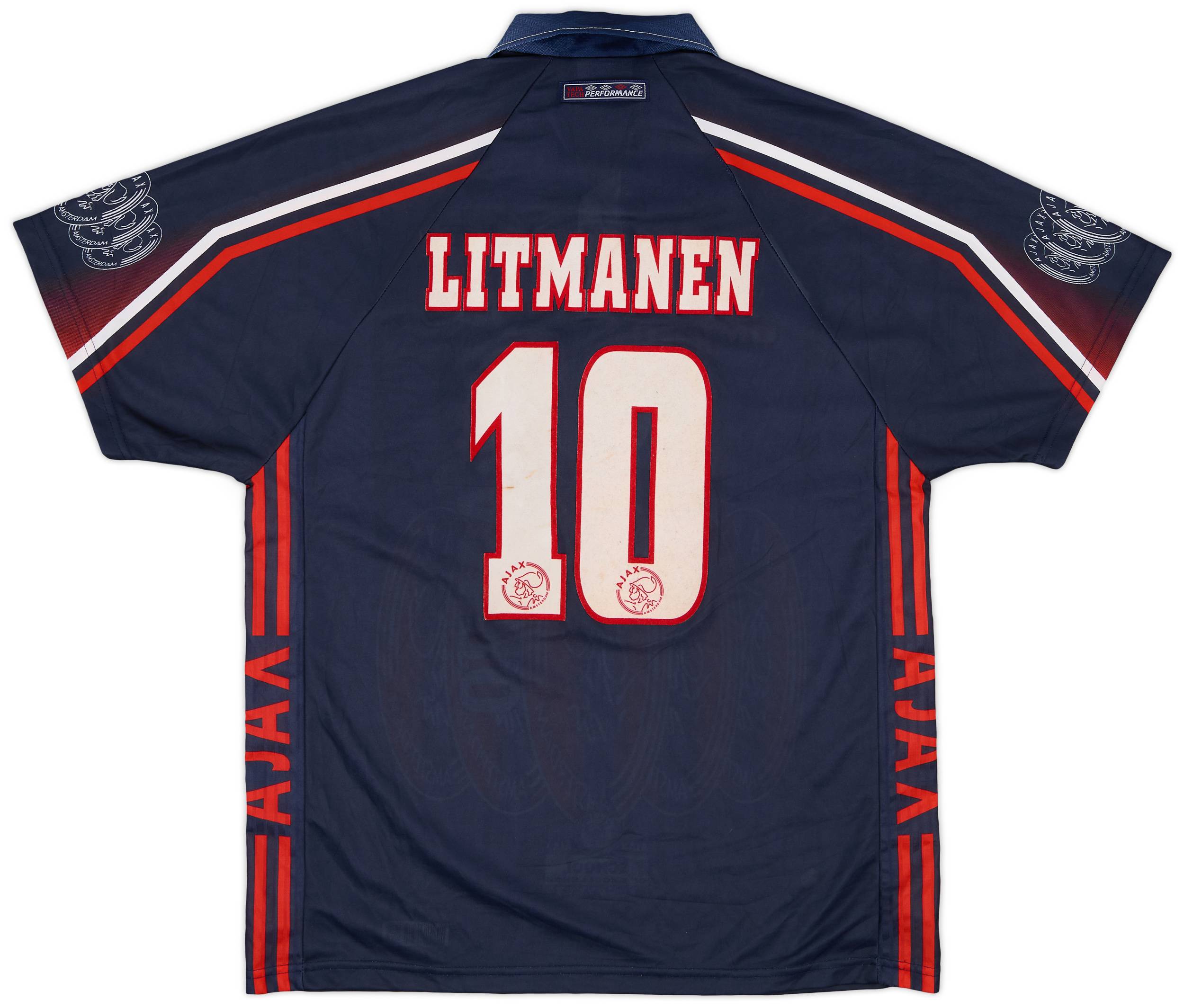 1997-98 Ajax Away Shirt Litmanen #10 - 7/10 - (L)