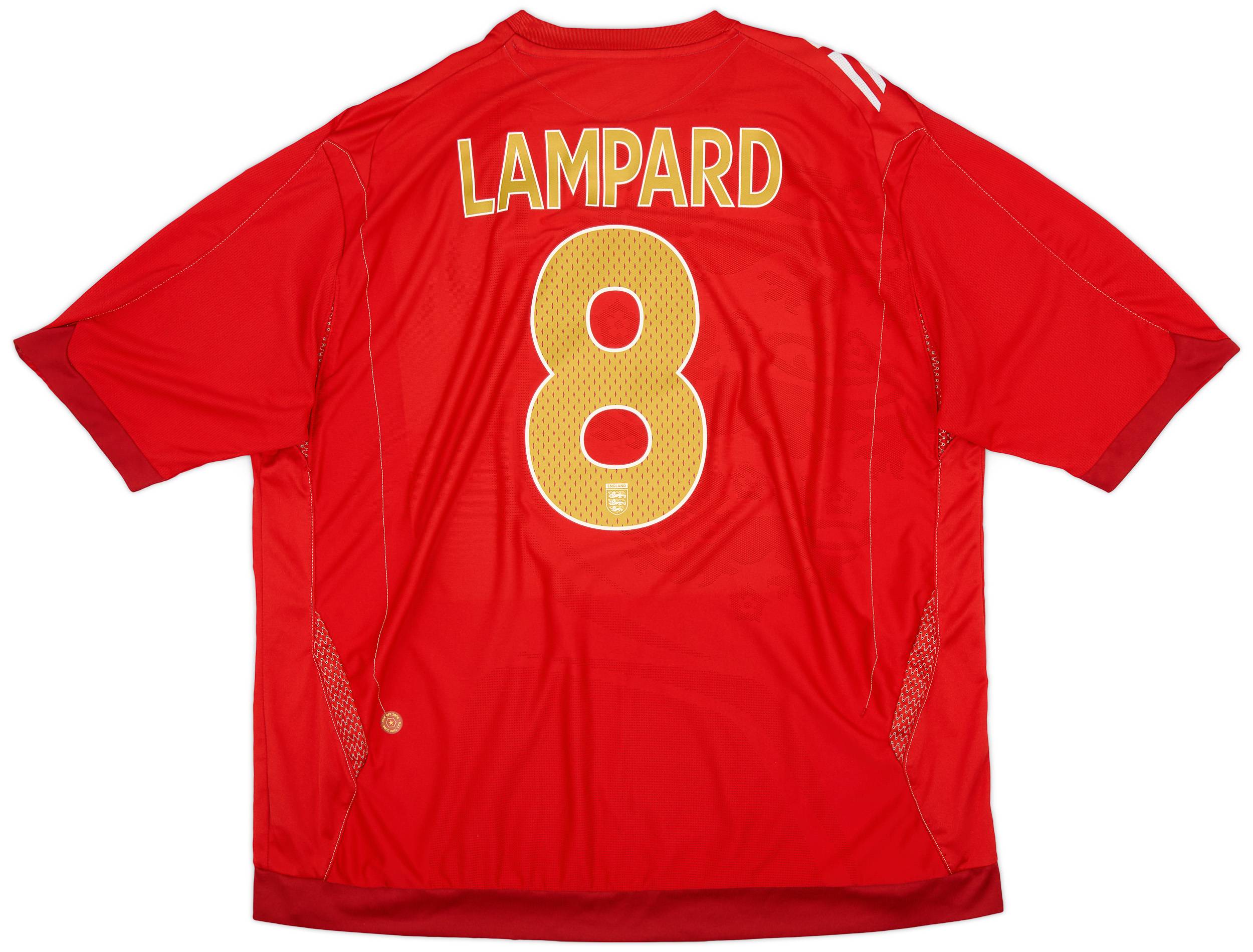 2006-08 England Away Shirt Lampard #8 - 7/10 - (3XL)