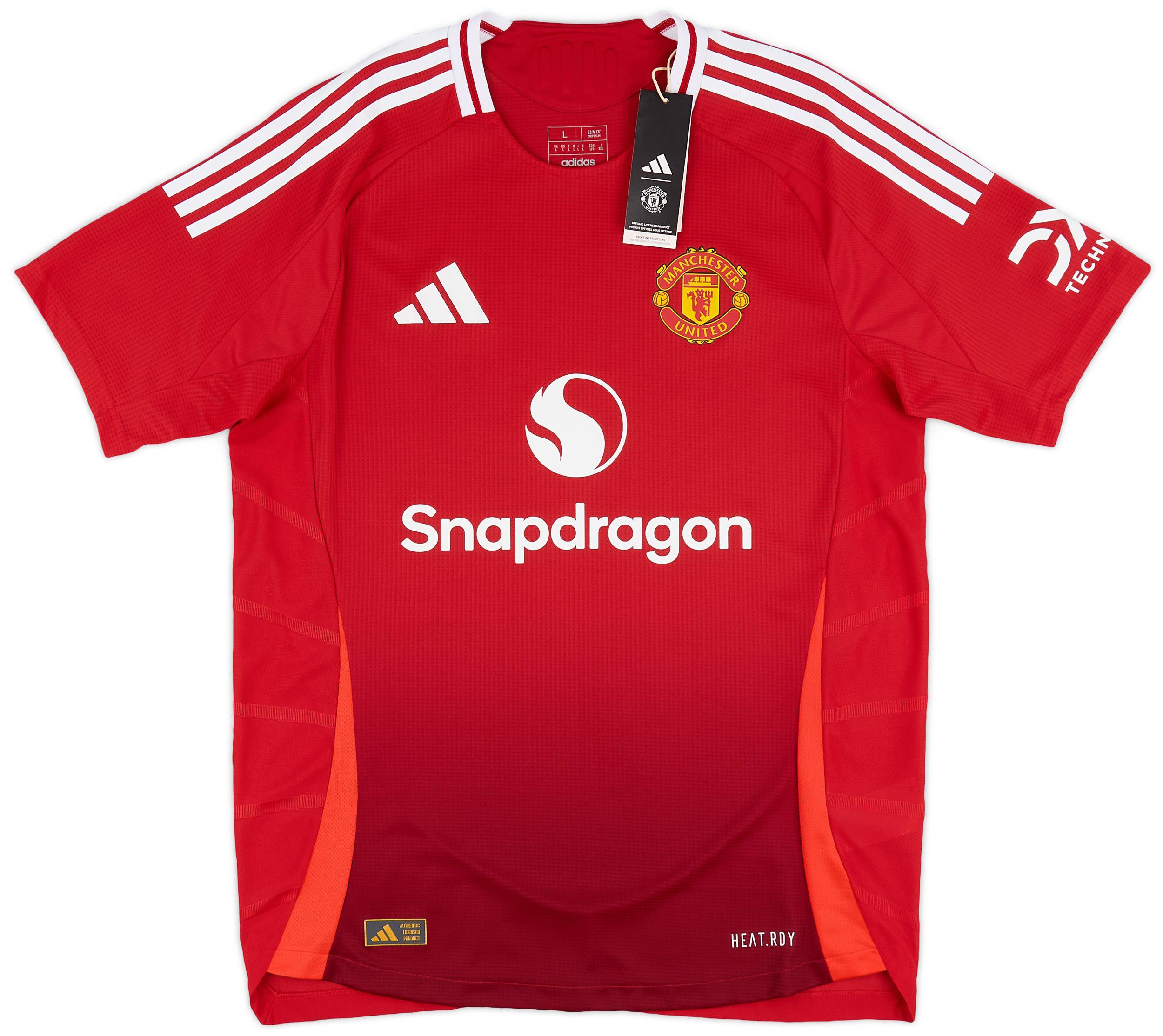 2024-25 Manchester United Authentic Home Shirt Mainoo #37