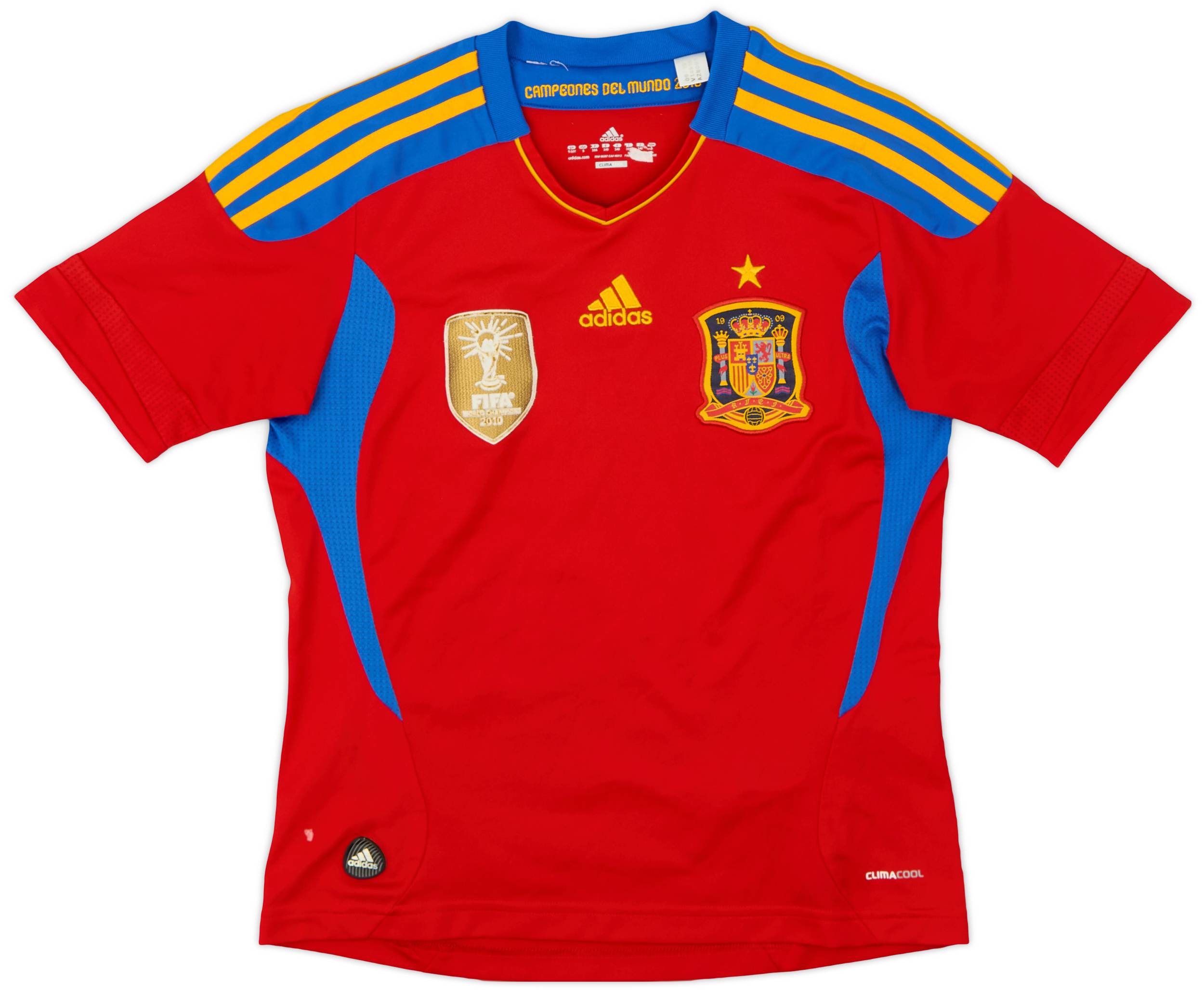 2010-11 Spain Home Shirt - 9/10 - (S.Boys)