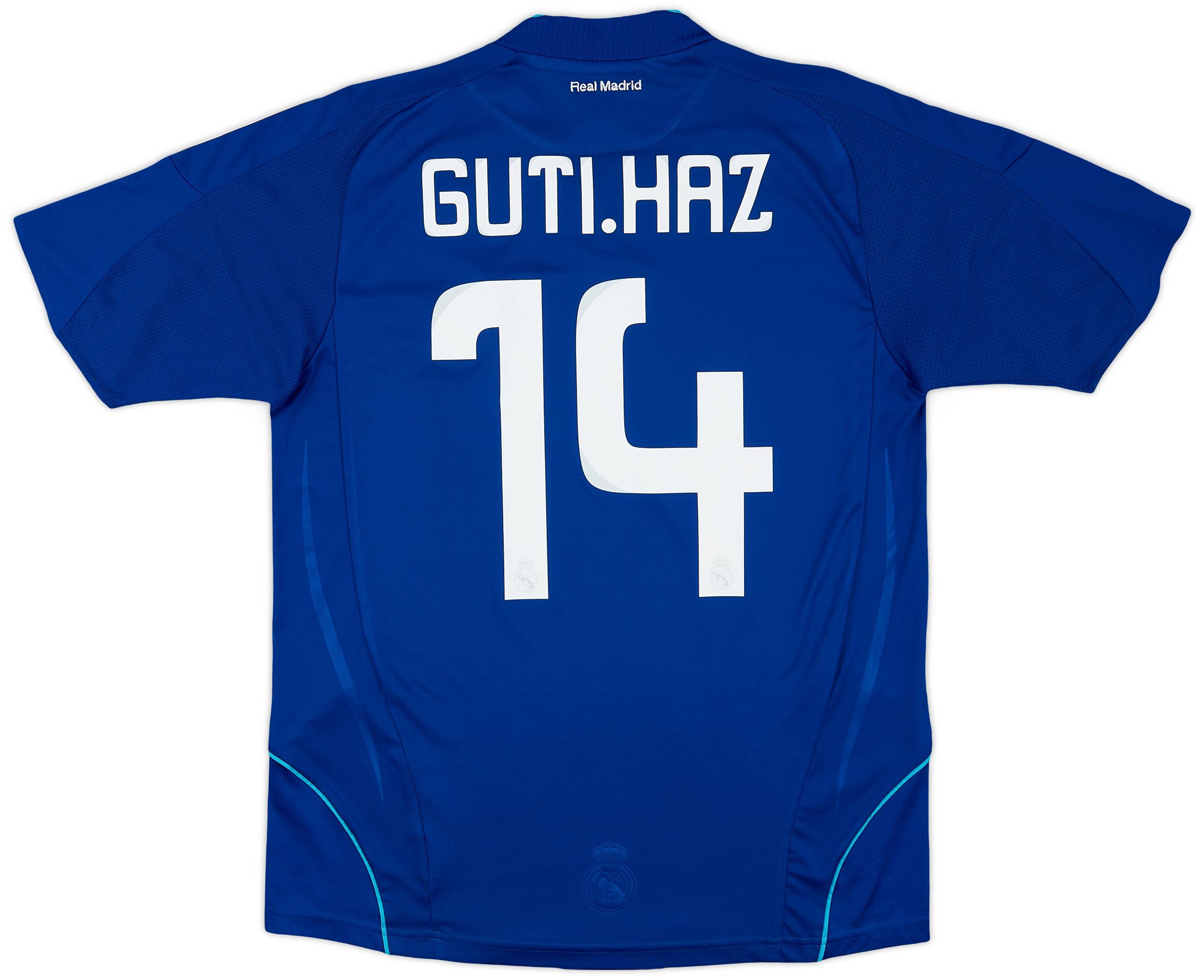 2008-09 Real Madrid Away Shirt Guti.Haz #14 - 5/10 - (XL.Boys)