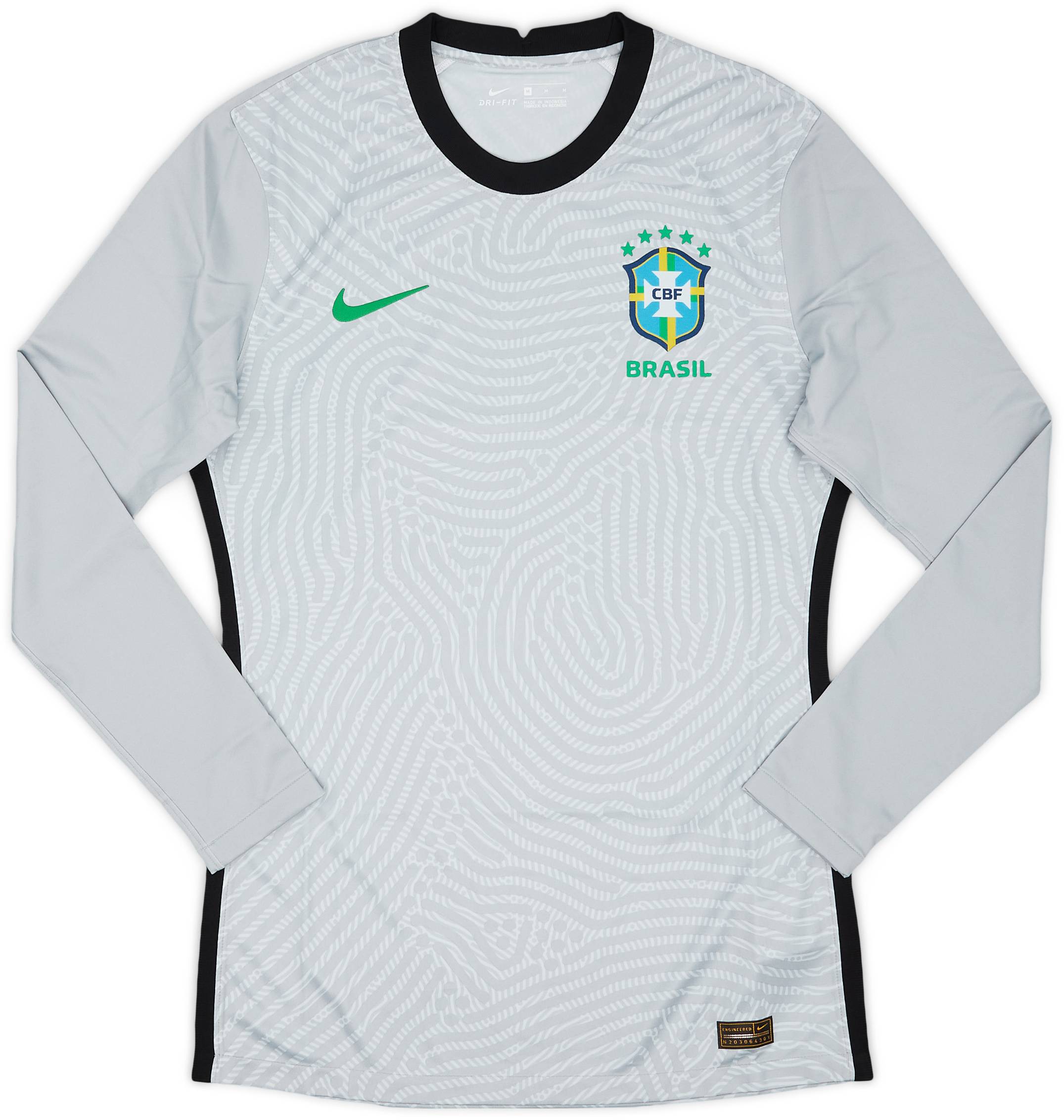 2020-21 Brazil Authentic GK Shirt - 10/10 - (M)