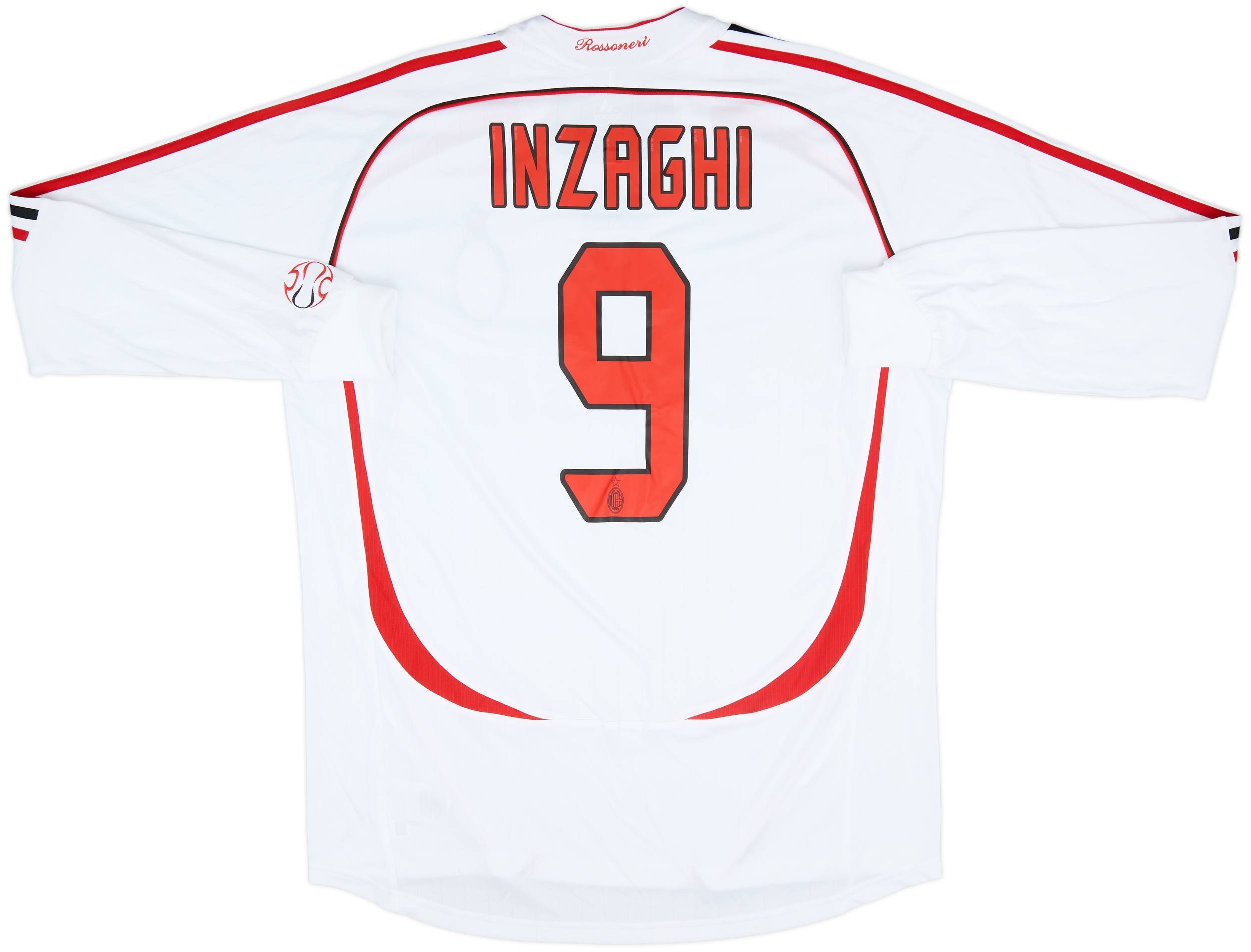 2006-07 AC Milan Player Issue Away L/S Shirt Inzaghi #9 - 8
