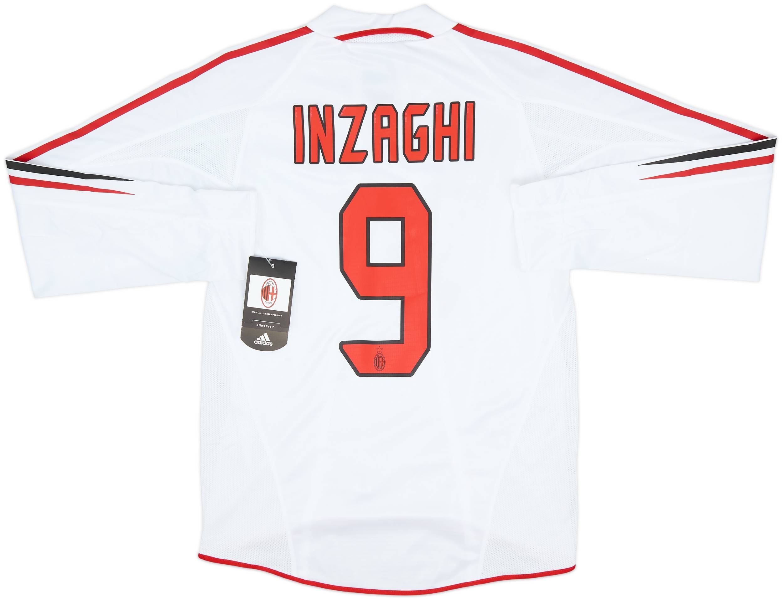 AC Milan INZAGHI 9 新品未使用！ AC MILAN ITALY 2008 2009 AWAY FOOTBALL SHIRT JERSEY #9