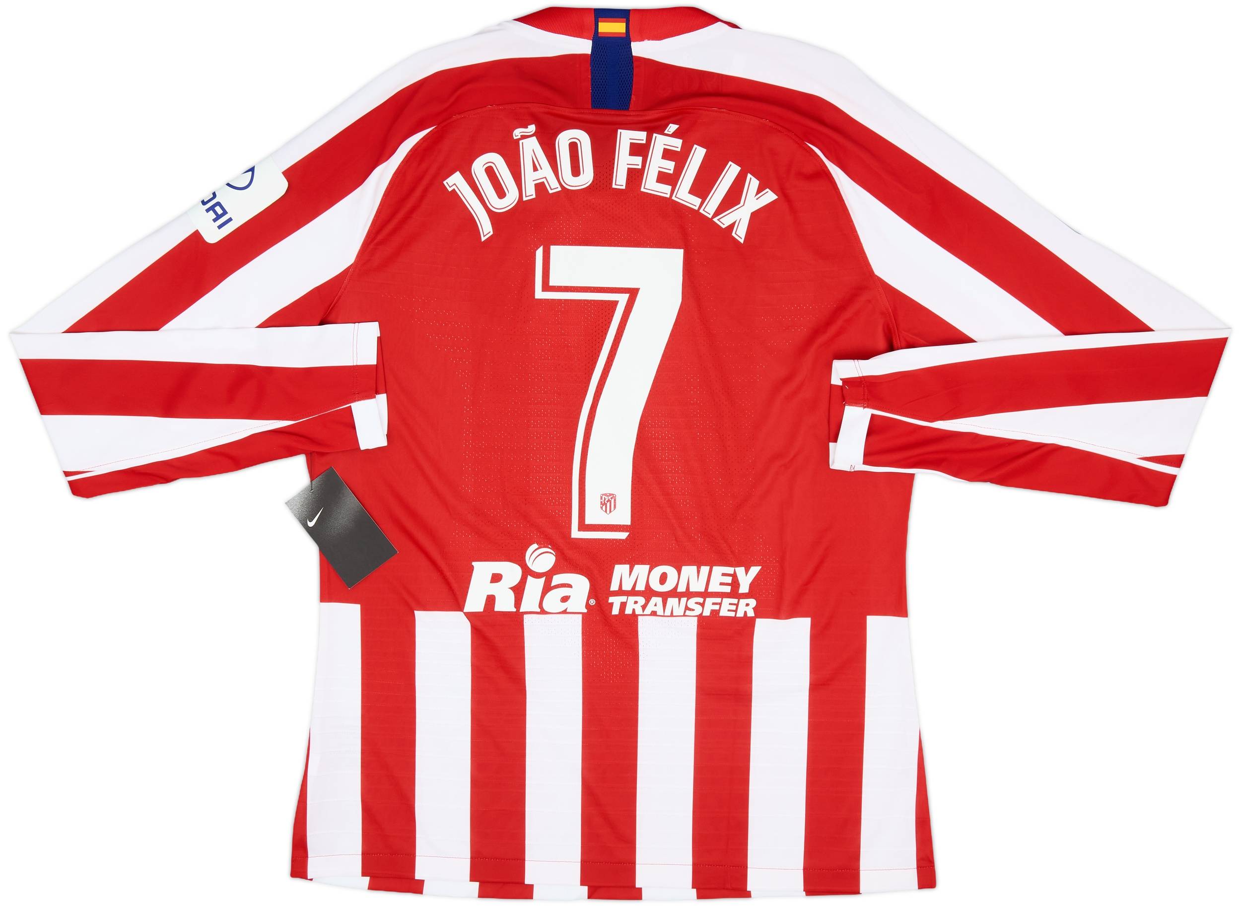 2019-20 Atletico Madrid Authentic Home L/S Shirt Joao Felix #7 (XL)