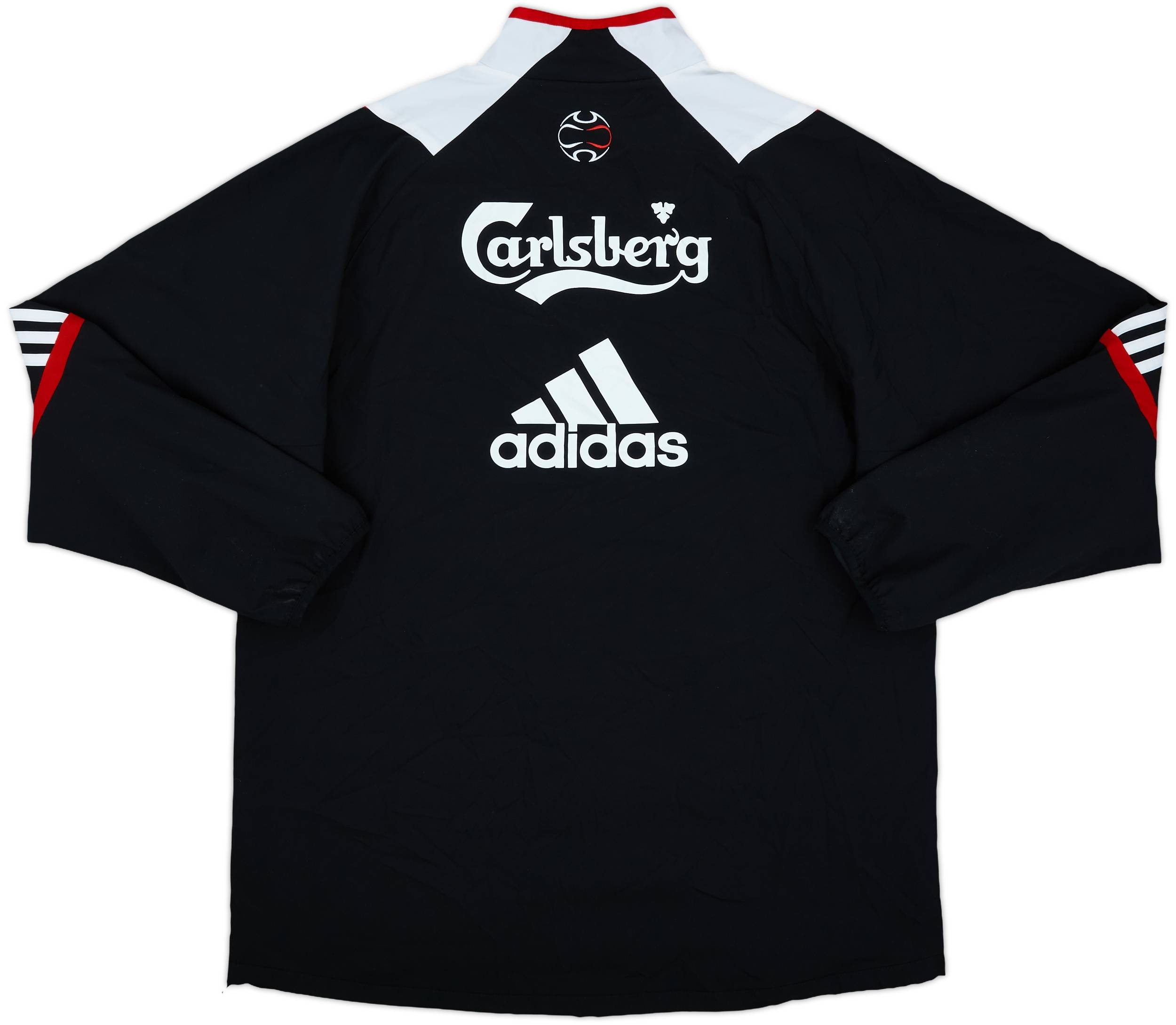 2007-08 Liverpool adidas 1/4 Zip Track Jacket - 10/10 - (L)