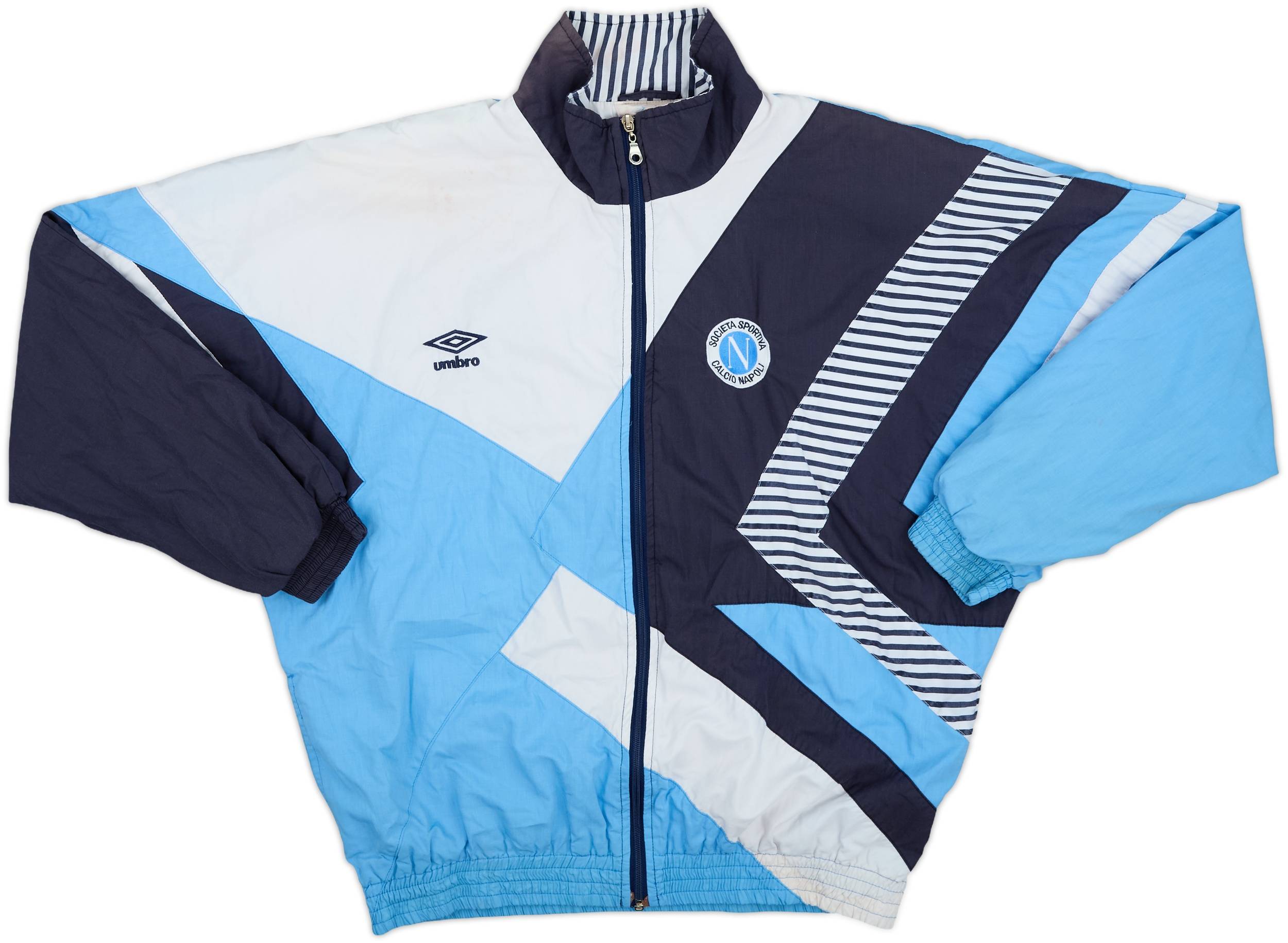 1991-93 Napoli Umbro Track Jacket - 6/10 - (XL)