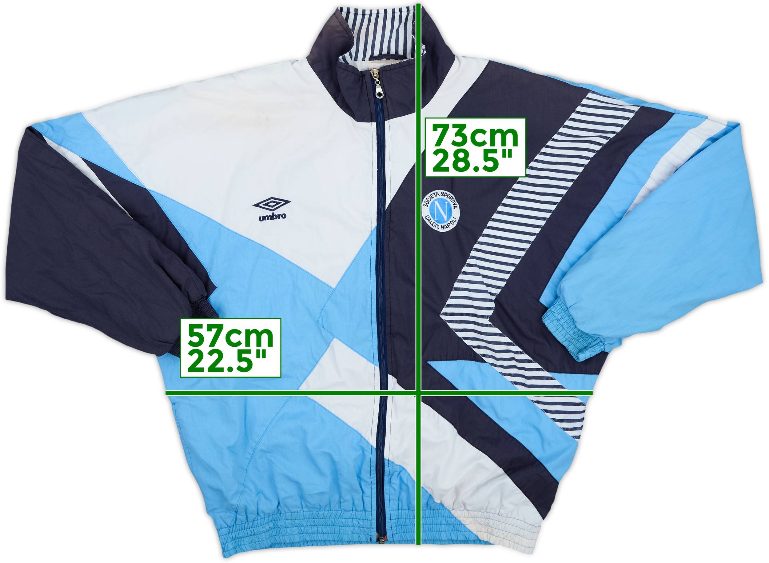1991-93 Napoli Umbro Track Jacket - 6/10 - (XL)