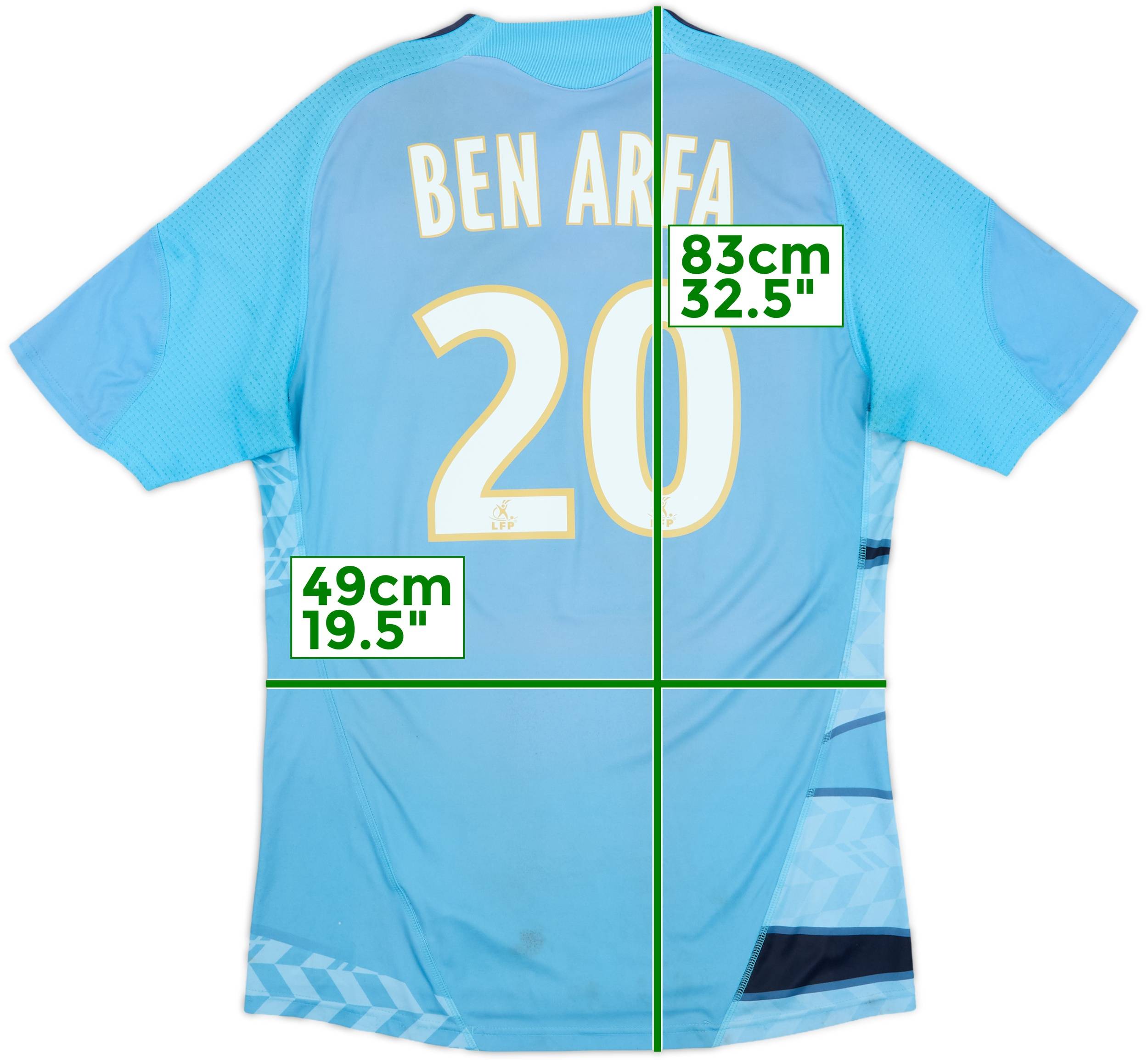 2009-10 Olympique Marseille Away Shirt Ben Arfa #20 - 5/10 - (L)