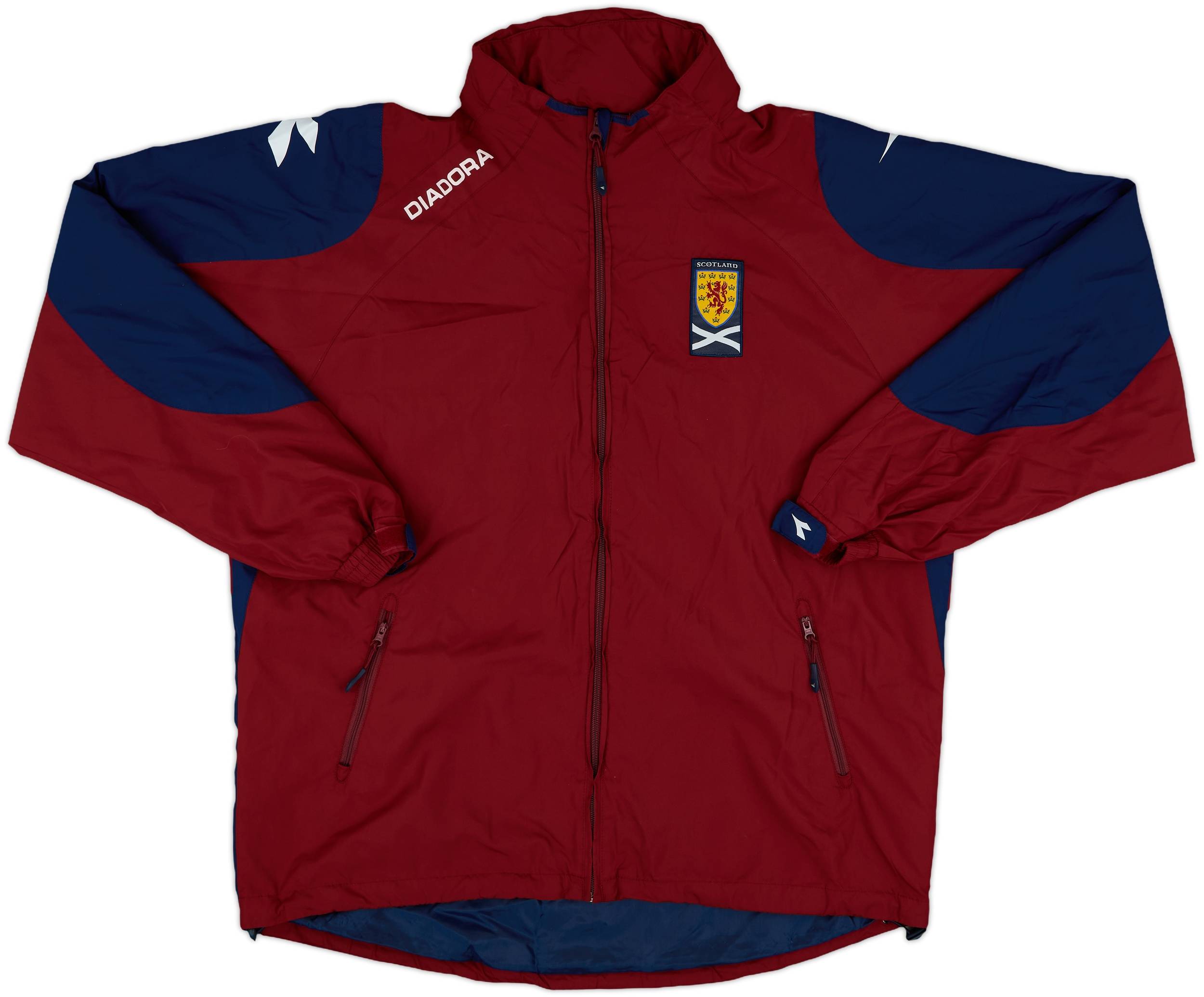 2005-06 Scotland Diadora Hooded Rain Jacket - 8/10 - (XL)