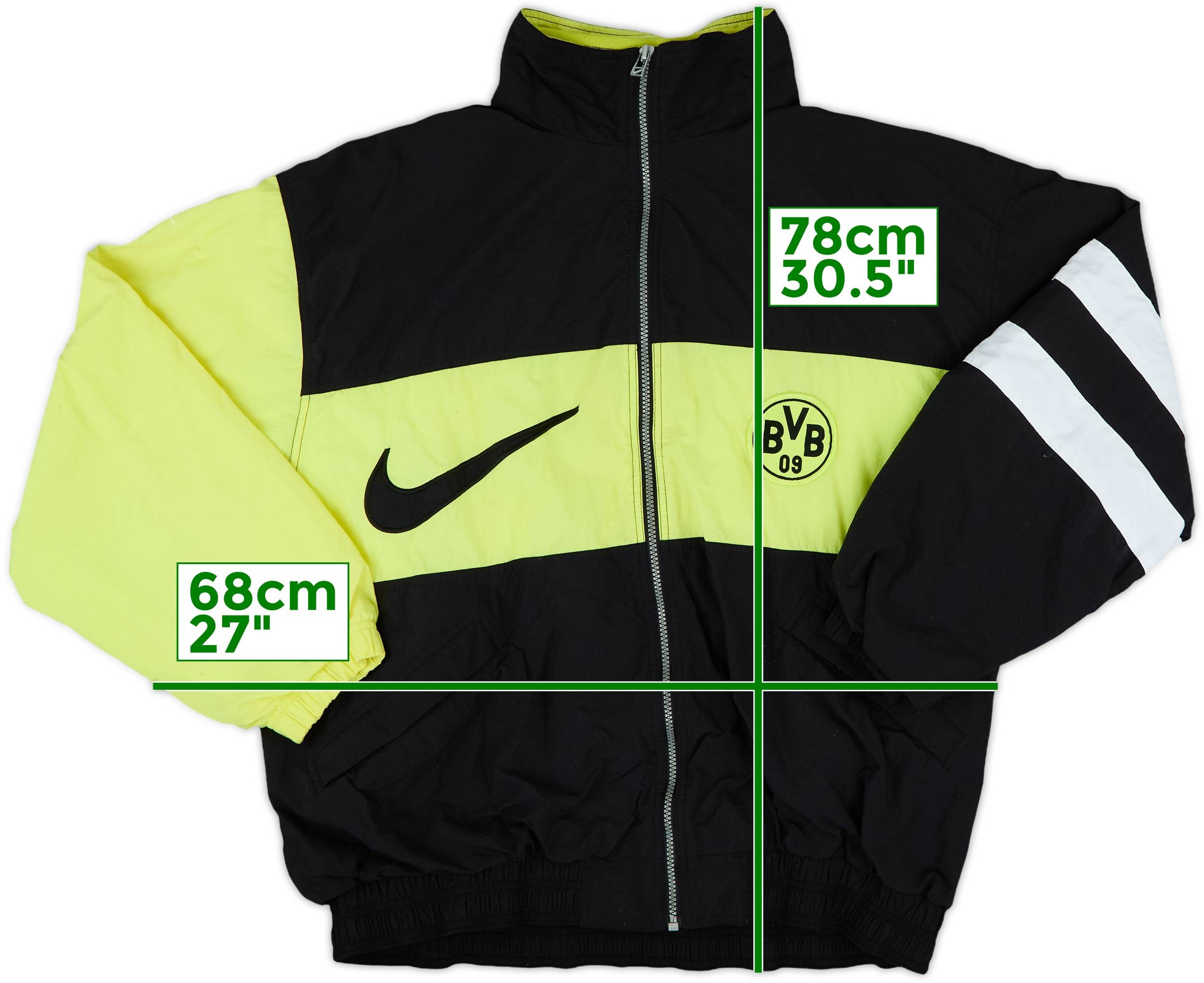 1995-96 Borussia Dortmund Nike Track Jacket - 8/10 - (L)