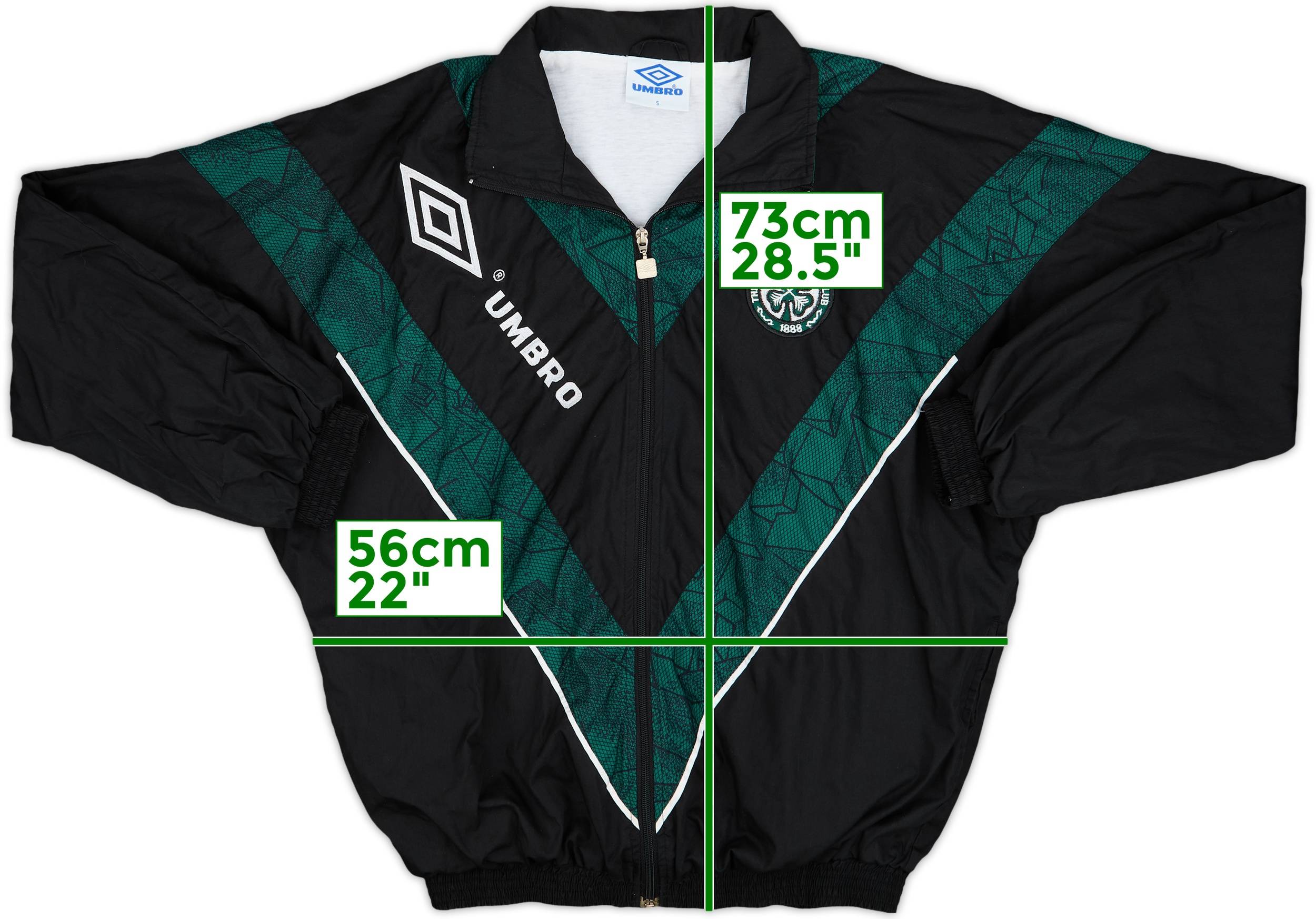 1995-97 Celtic Umbro Track Jacket - 8/10 - (S)