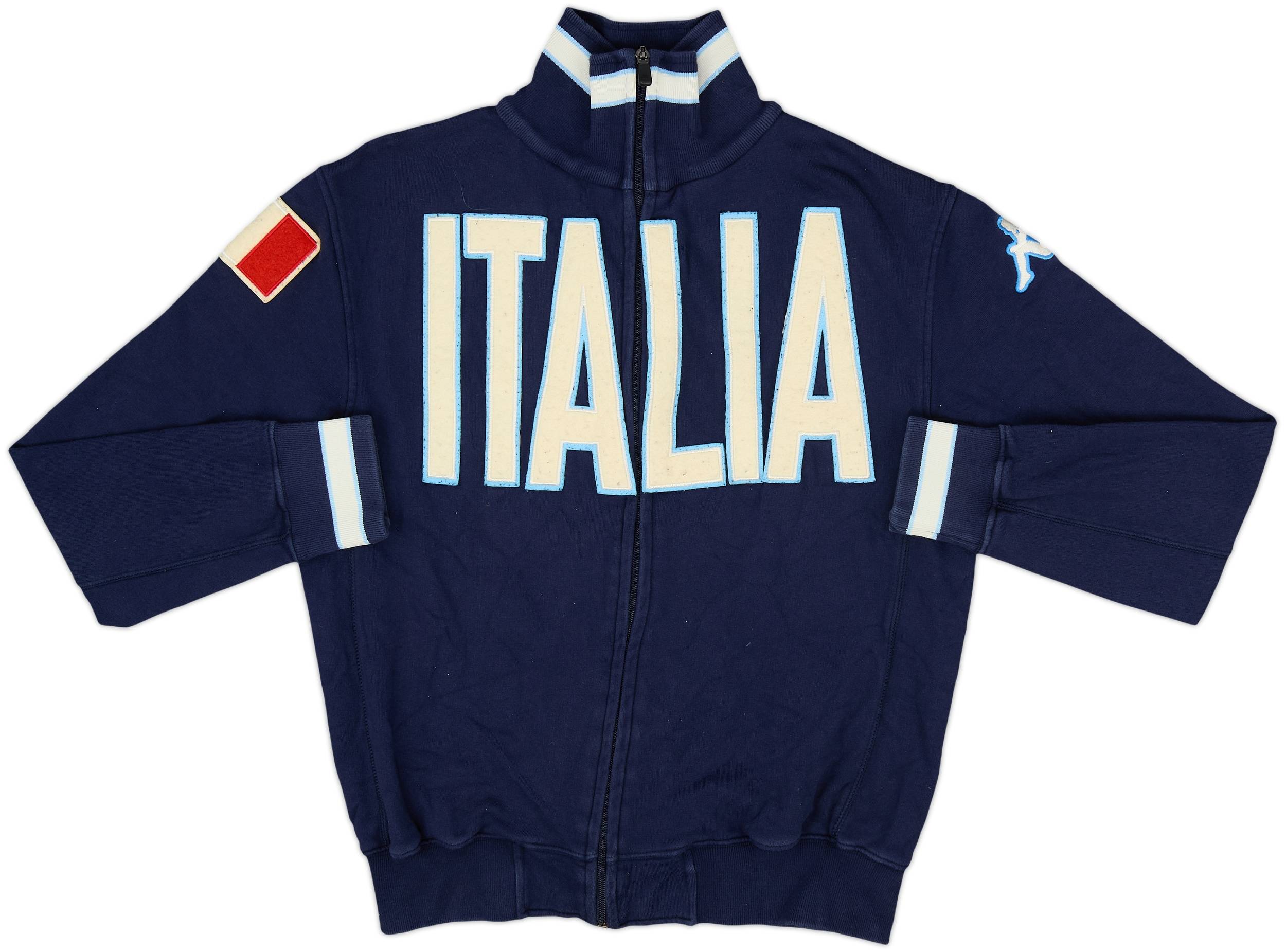 新品タグ付き Kappa イタリアチームモデル トップス 2009-10 Italy Kappa Track Jacket - 8/10 - (S)