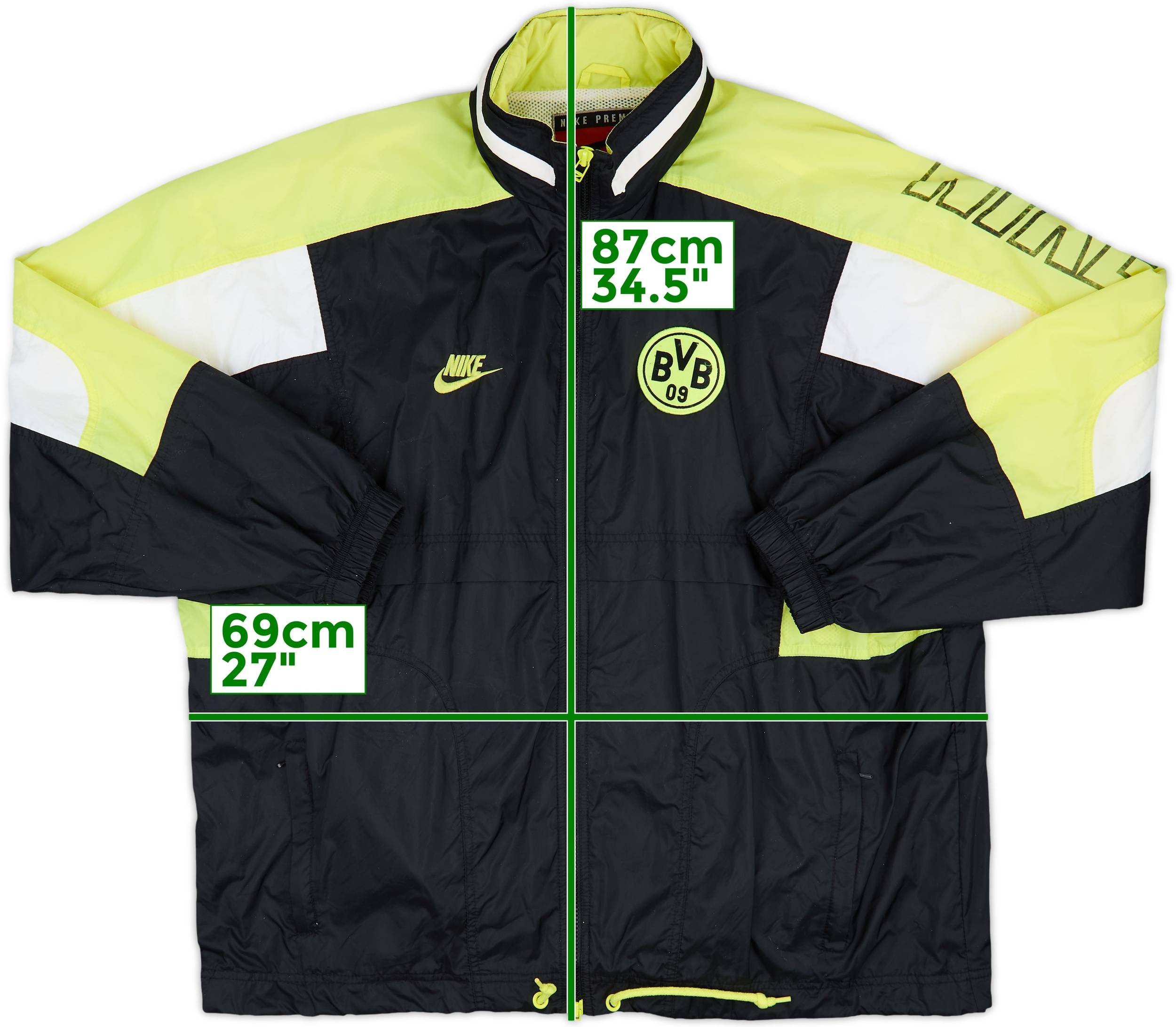 Rangers Vintage Nike Football Rain Jacket 1997-98 Borussia