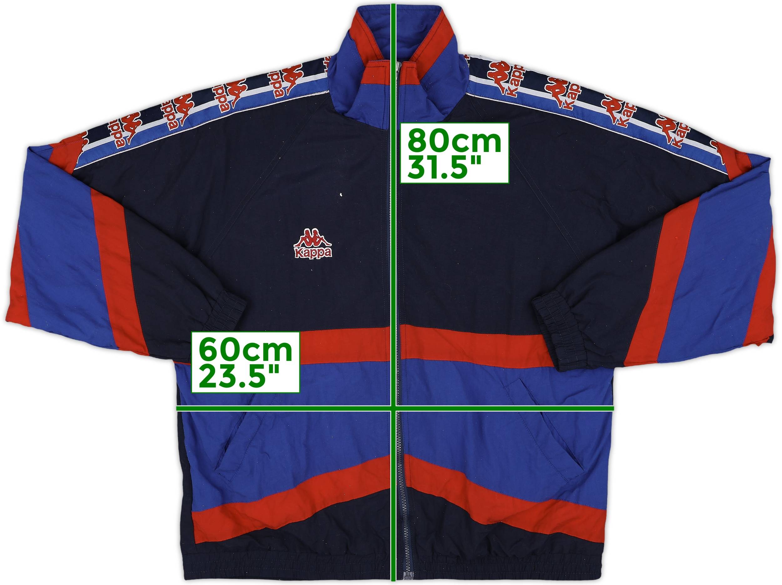 1995-96 Barcelona Kappa Track Jacket - 8/10 - (L)