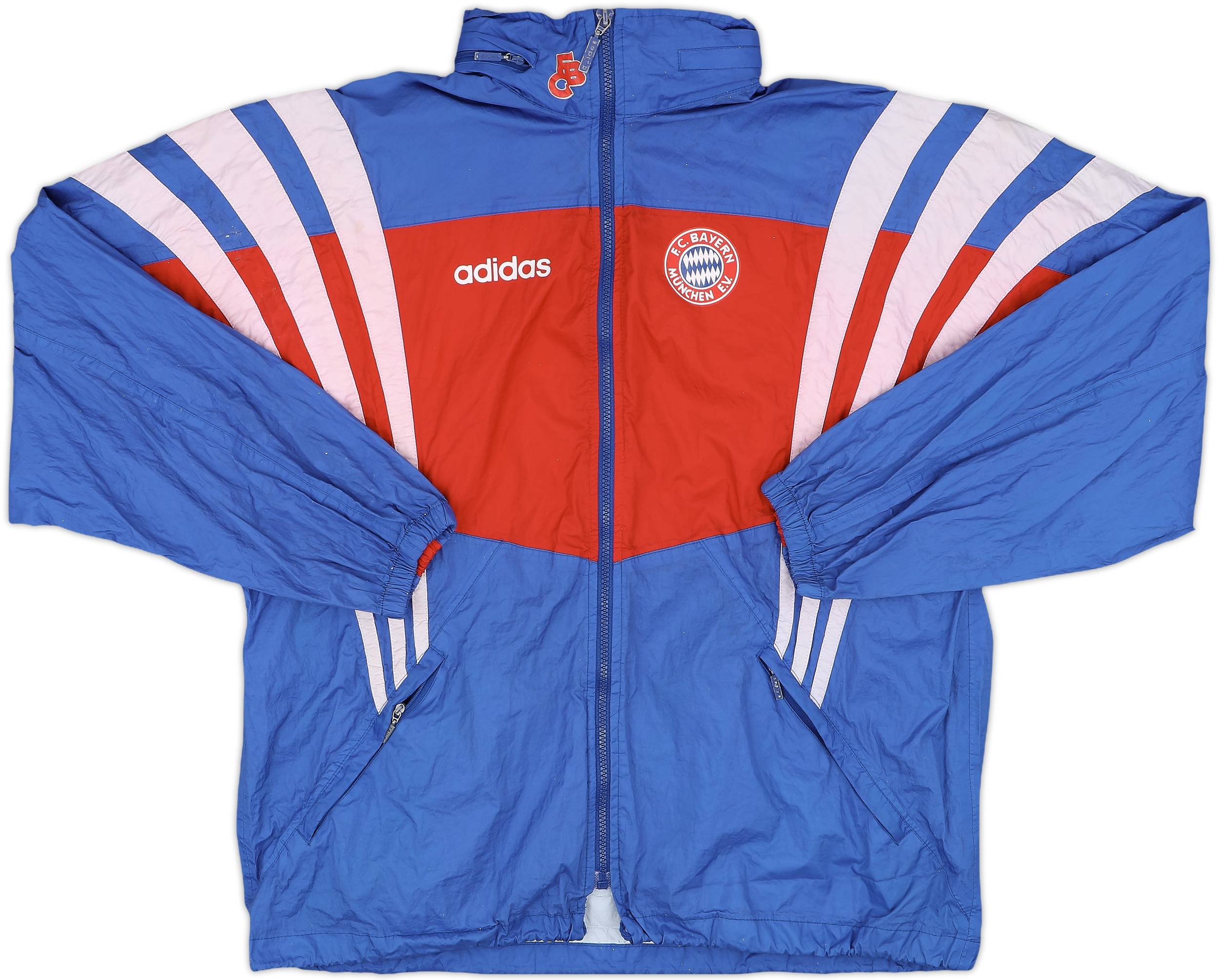 00s adidas BAVERN MUNCHEN ナイロンジャケット　サッカー 00s adidas バイエルン・ミュンヘン ナイロンジャケット L