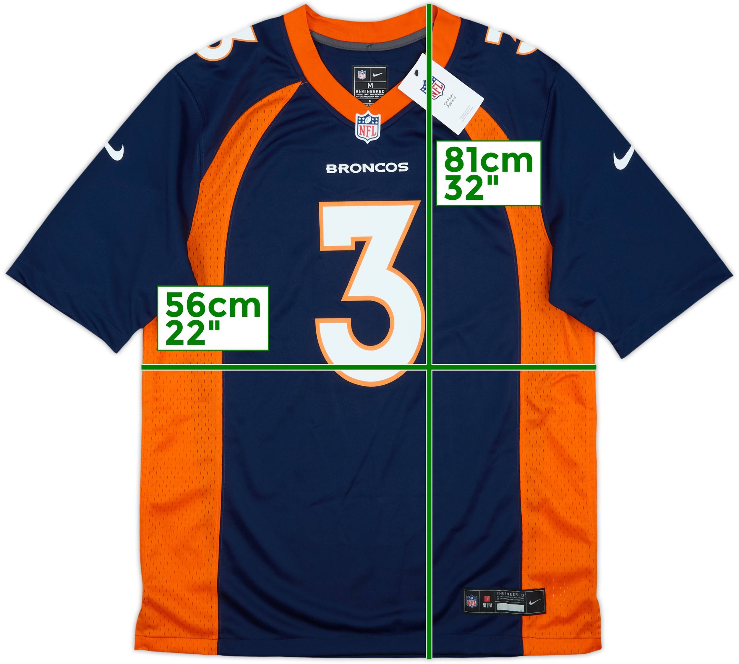 デンバー・ブロンコス ウィルソン ユニフォーム 3 2023 Denver Broncos Wilson #3 Nike Game Home Jersey (M)