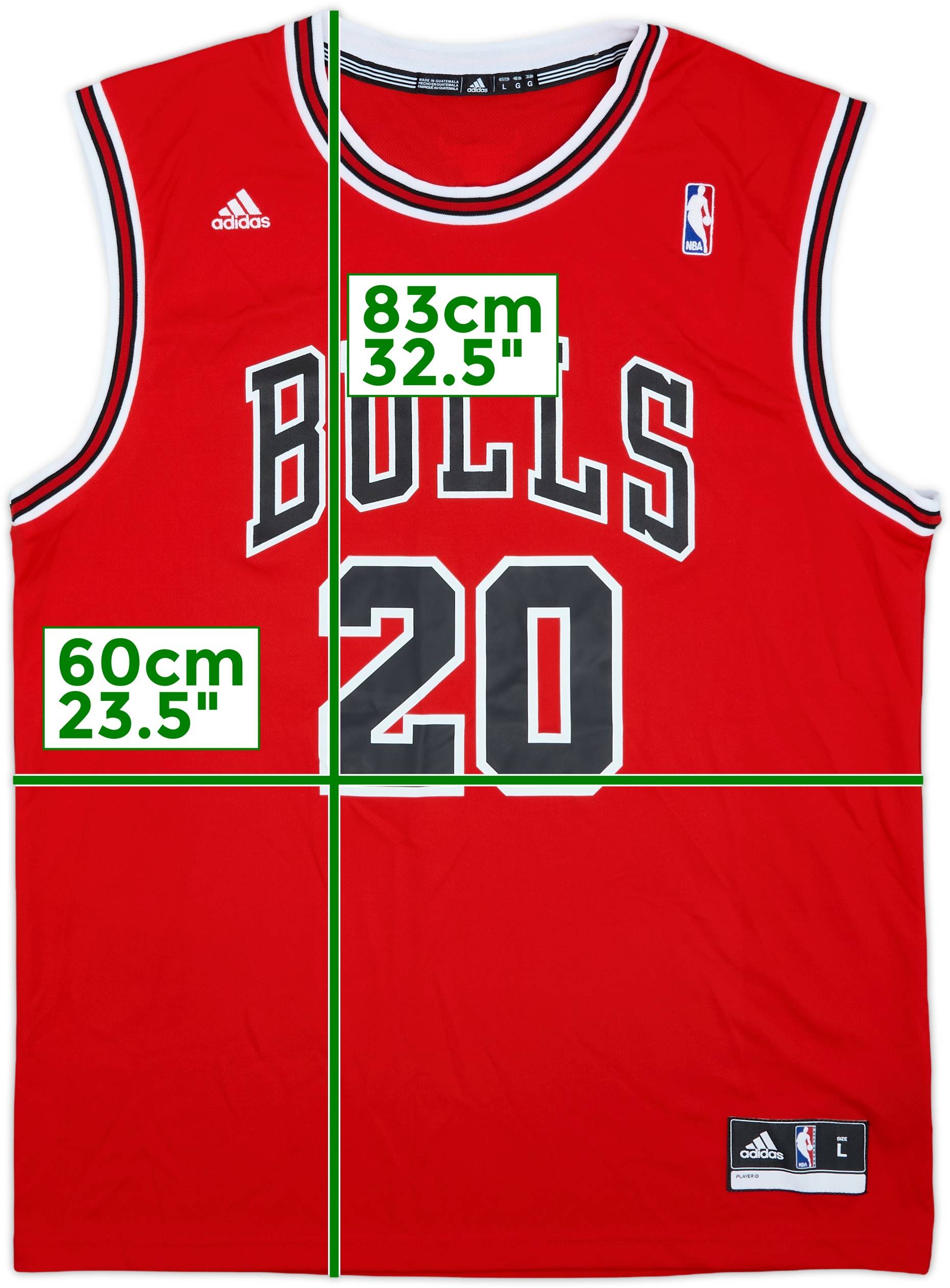 2013-14 Chicago Bulls Snell #20 adidas Away Jersey (L), image size:1862x2525