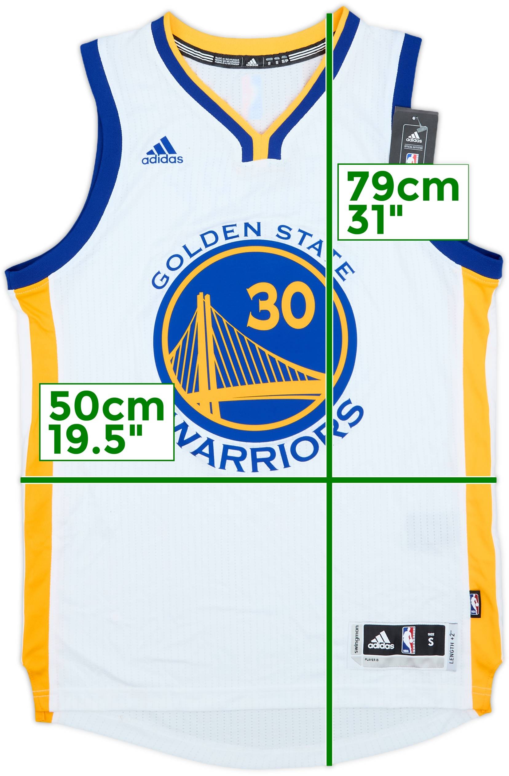 2014-17 Golden State Warriors Curry #30 adidas Swingman Home