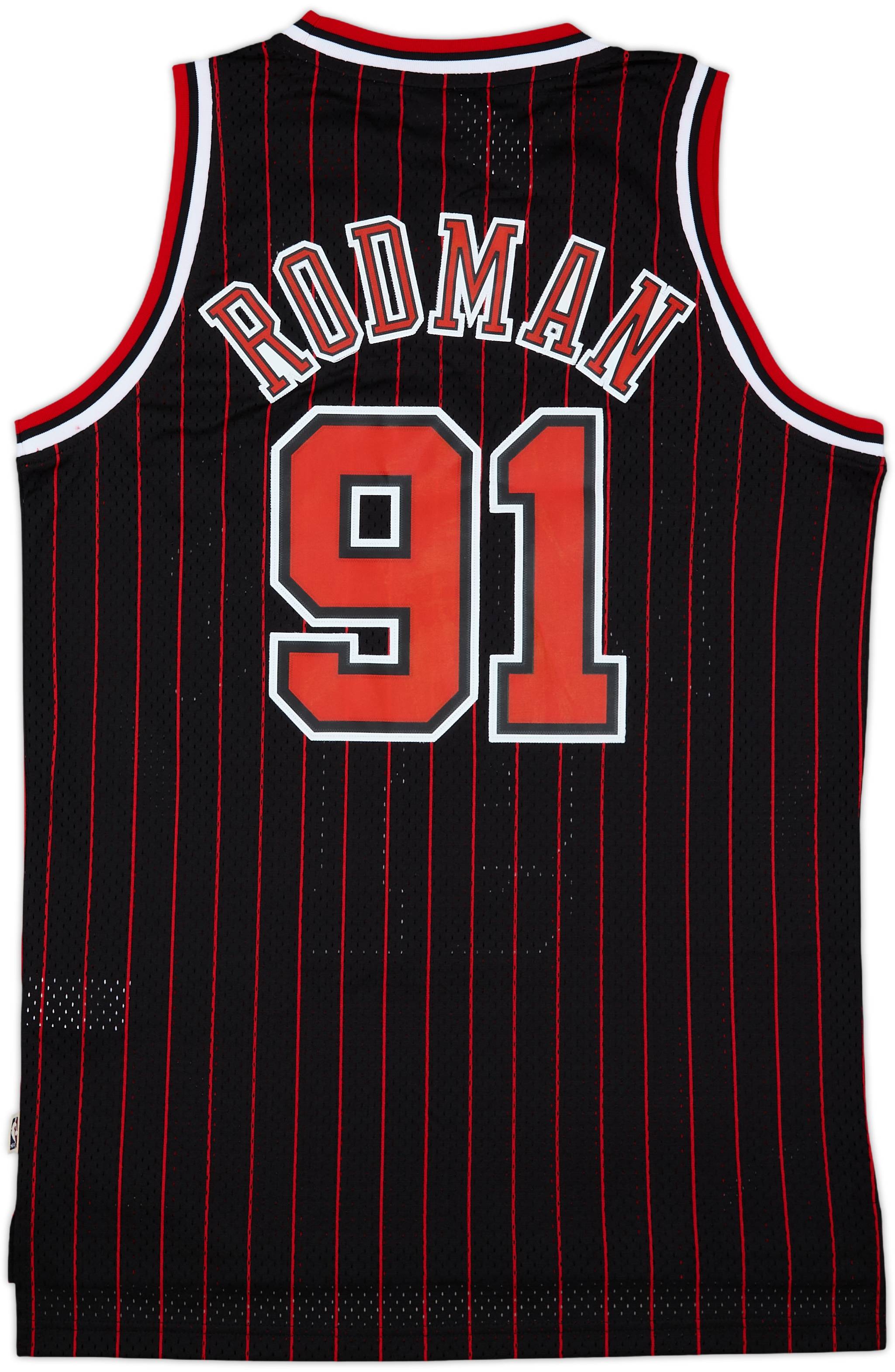1995-96 Chicago Bulls Rodman #91 adidas Hardwood Classics
