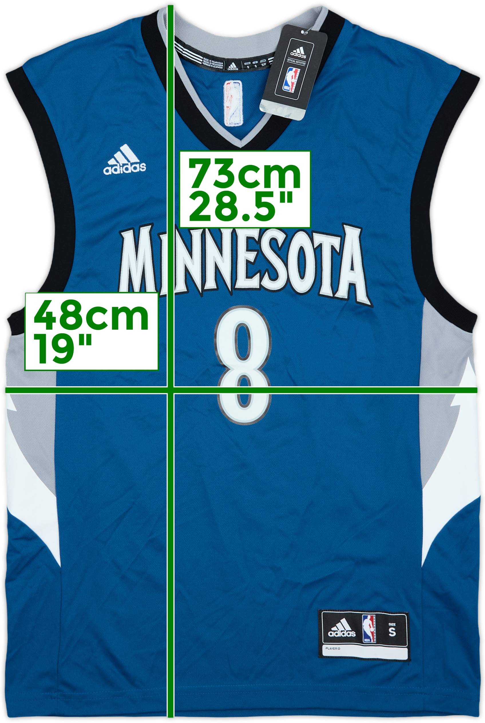 2014-17 Minnesota Timberwolves LaVine #8 adidas Away Jersey (S)