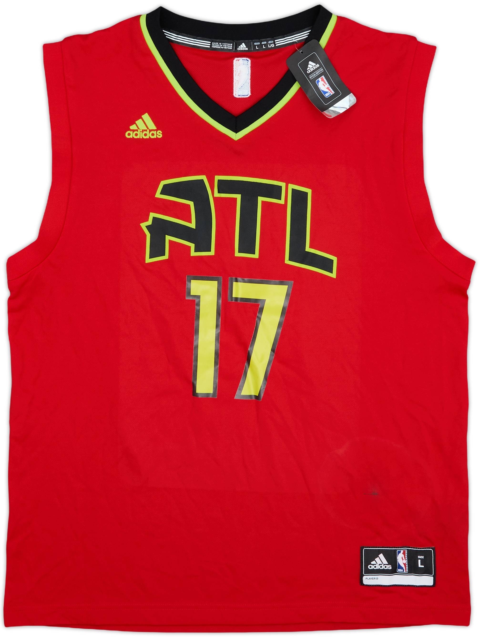 2015-17 Atlanta Hawks Schroder #17 adidas Alternate Jersey (L)