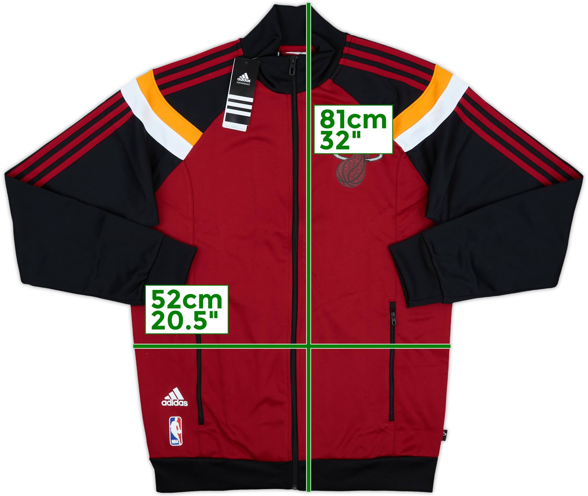 2013-14 Miami Heat adidas Track Jacket (M)