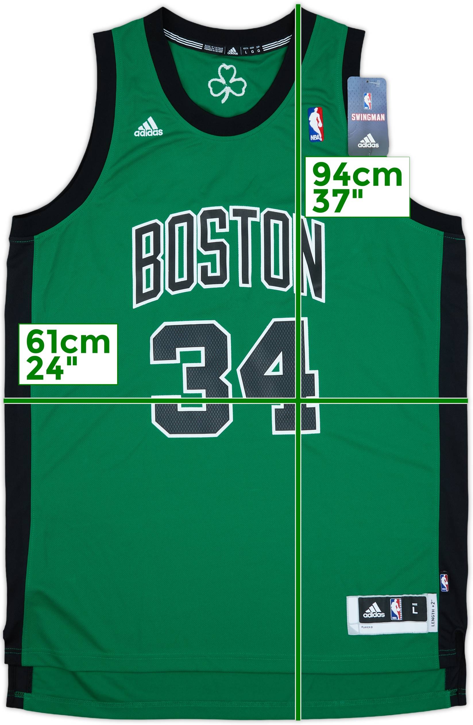 2010-13 Boston Celtics Pierce #34 adidas Swingman Alternate