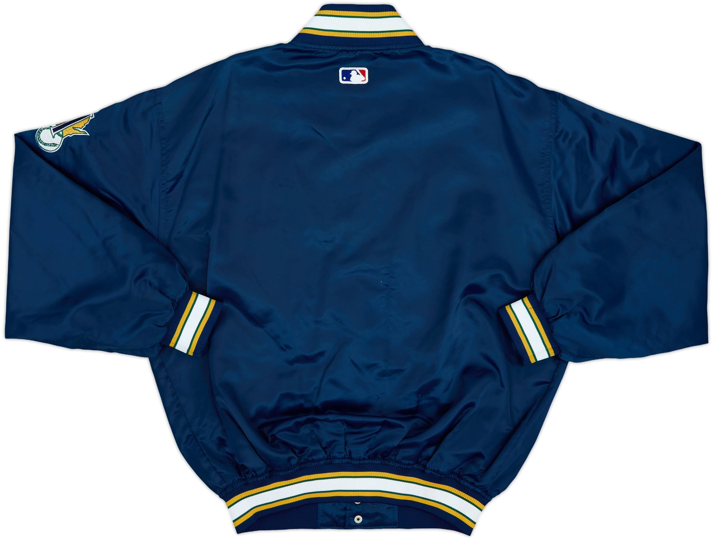 1994-99 Milwaukee Brewers Starter Satin Varsity Jacket - 9