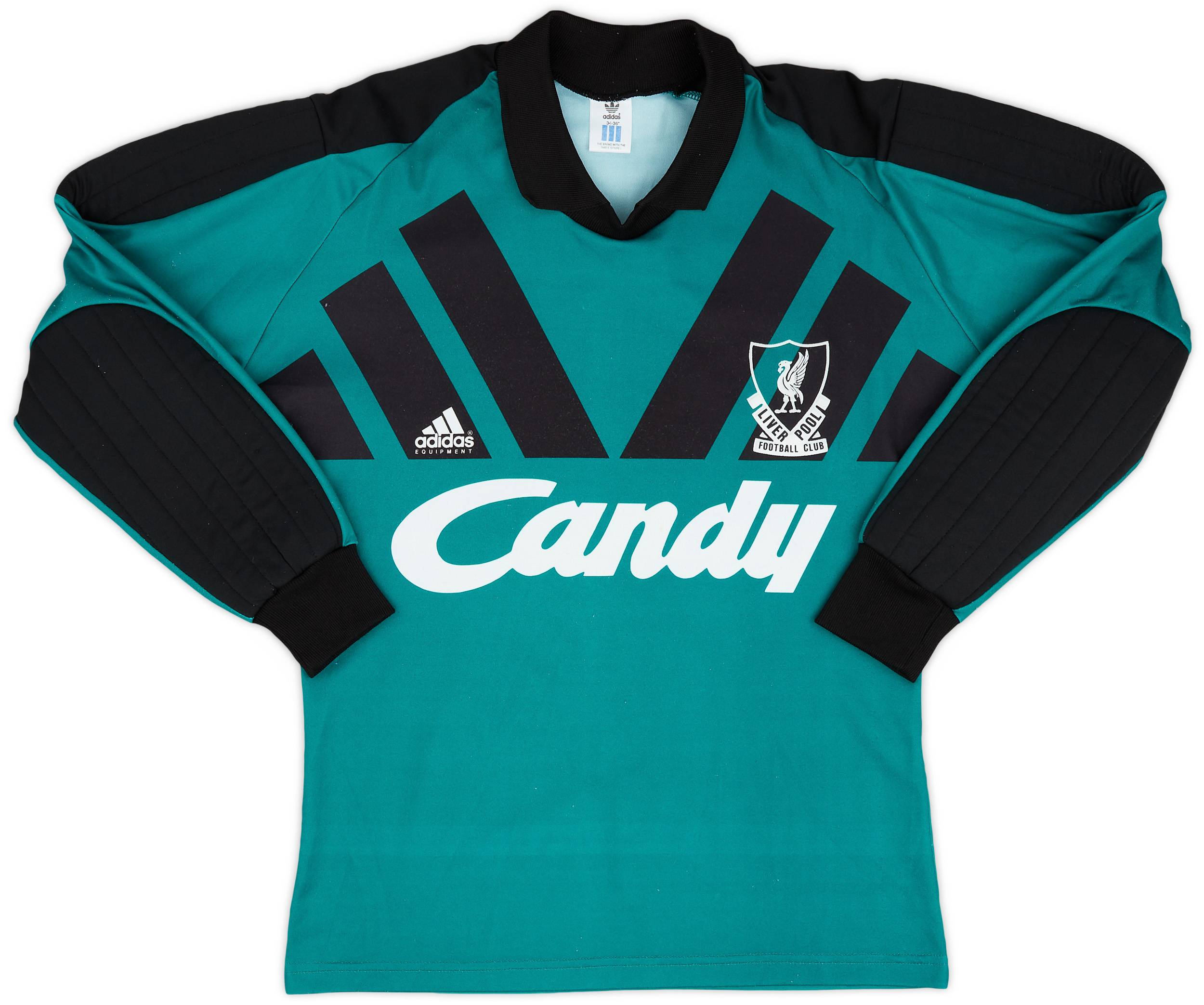 1991-92 Liverpool GK Shirt - 8/10 - (S)