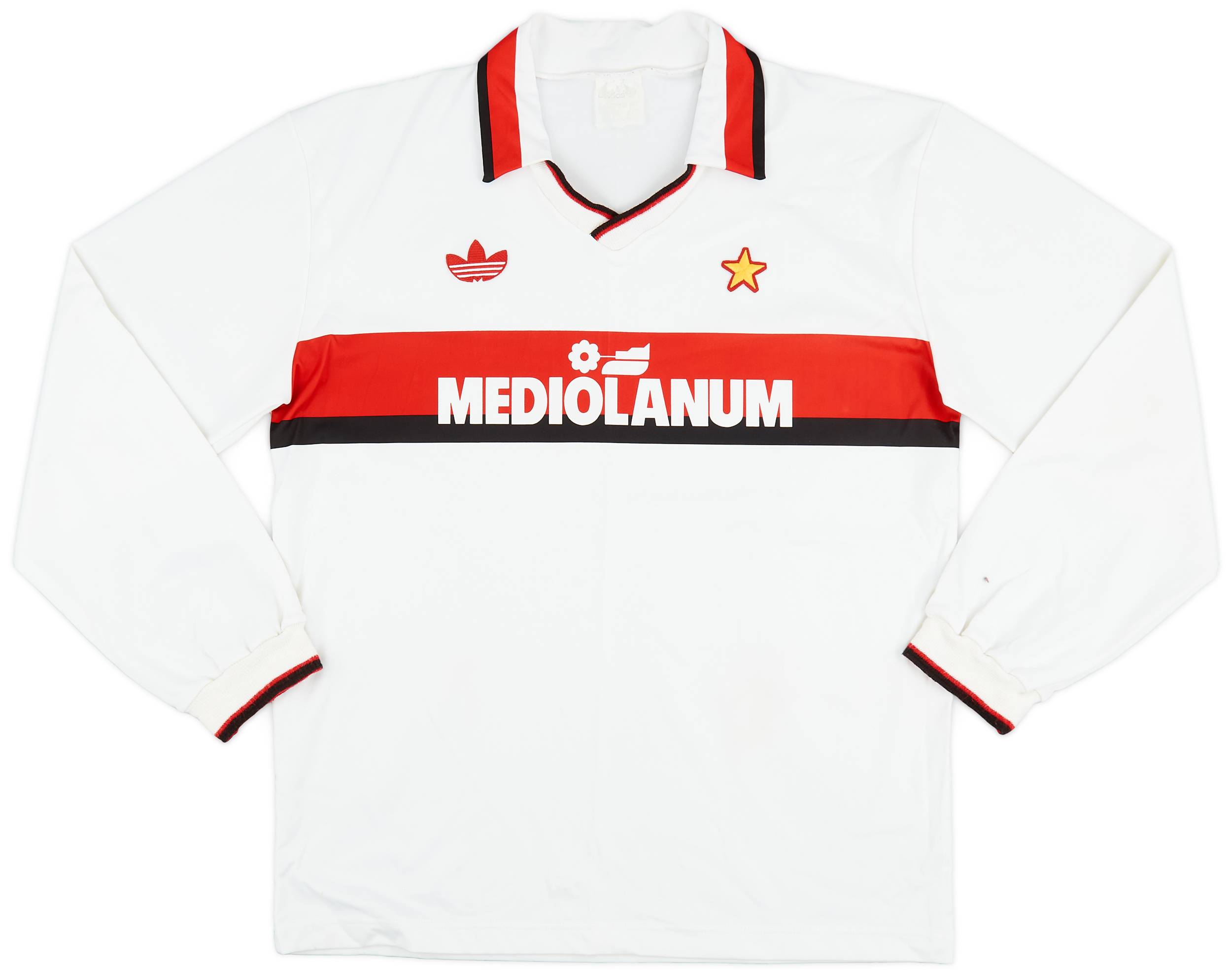 1990-91 AC Milan Away L/S Shirt - 8/10 - (L)