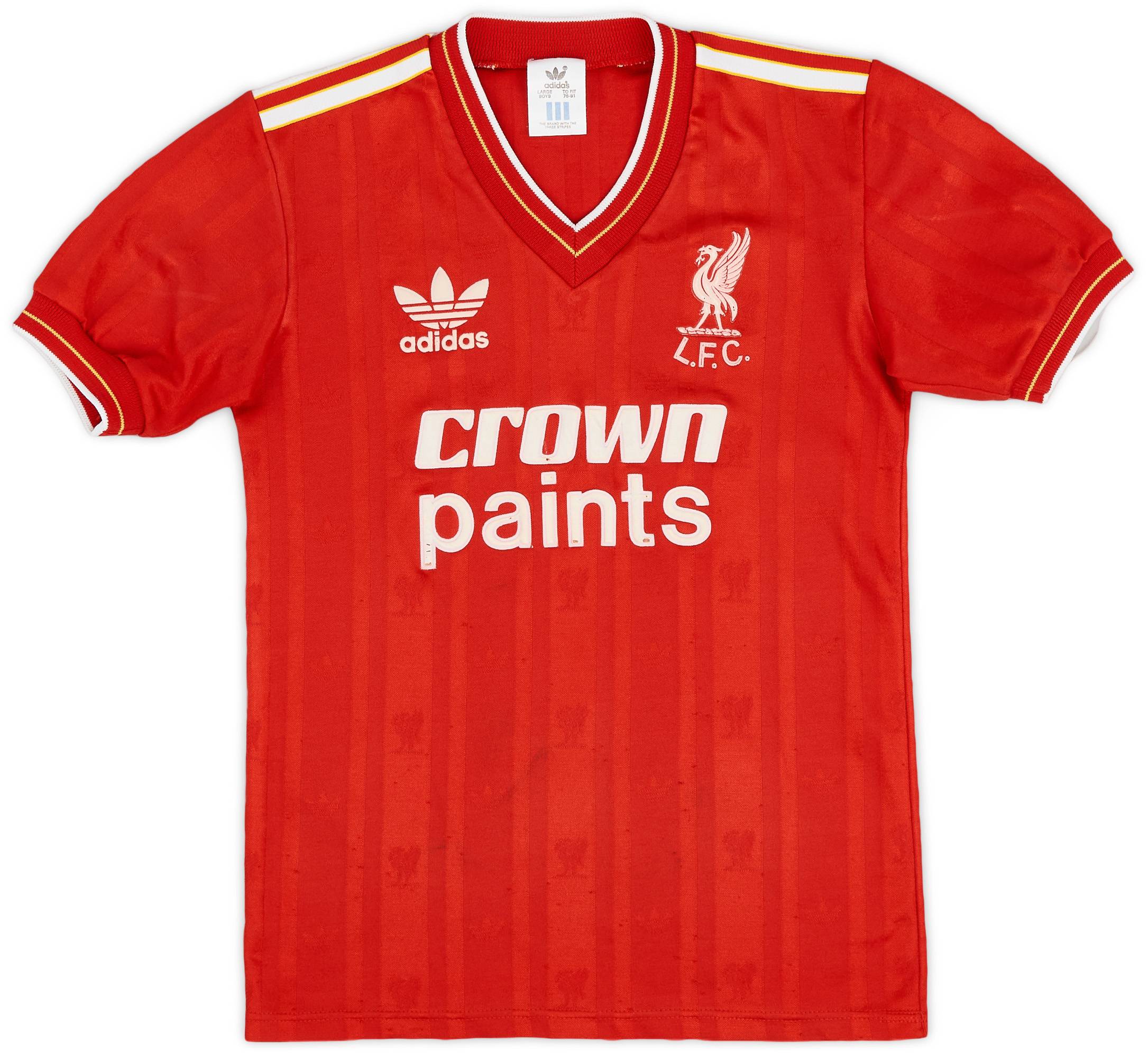 売れ筋・人気アイテム 商品 Liverpool 1985-87 Home (L.Boys) - 6/10 - Shirt トップス