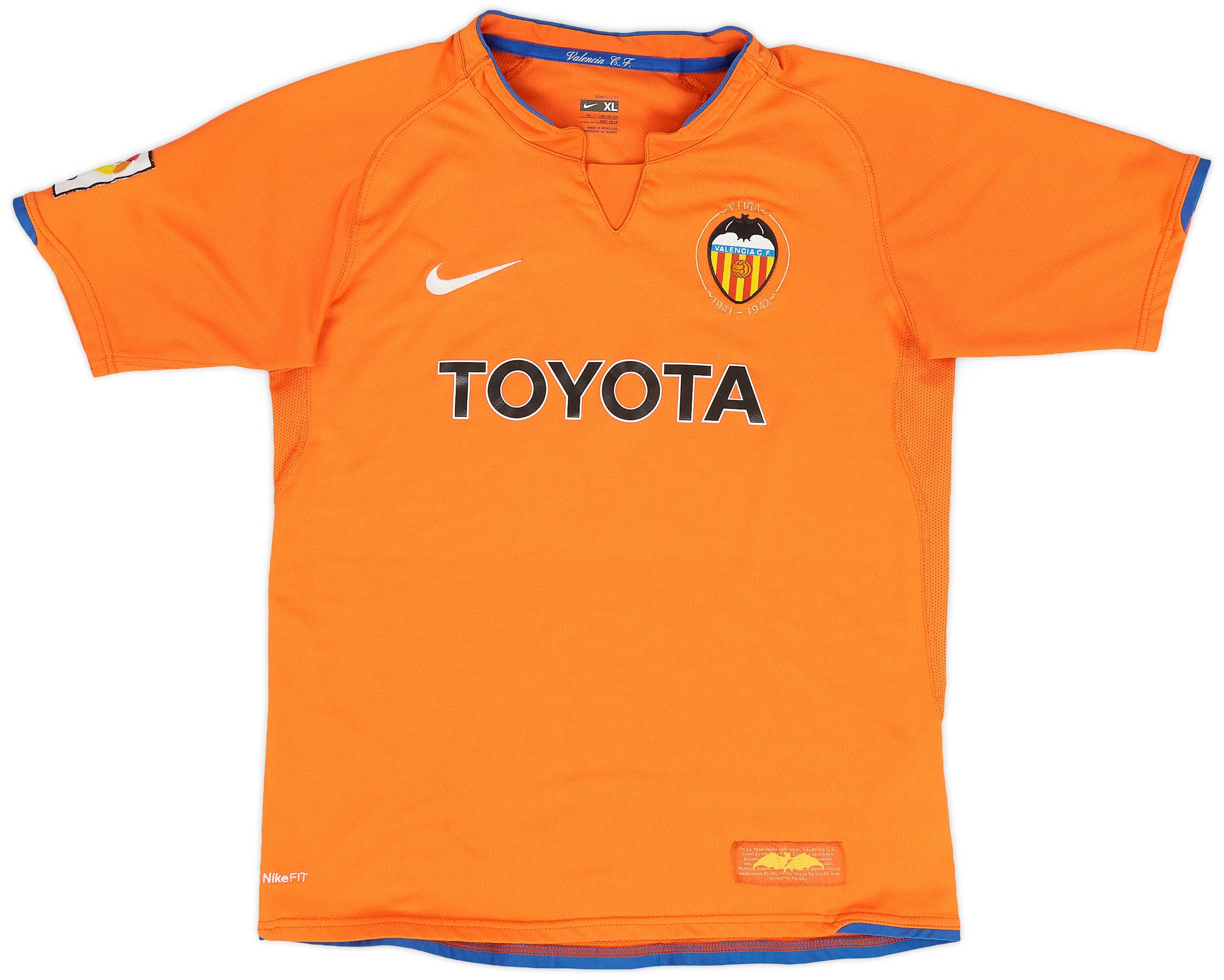 NikeValenciaCF シャツ XLバレンシア06/07ユニフォームホーム NikeValenciaCF シャツ XLバレンシア06/07ユニフォームホーム