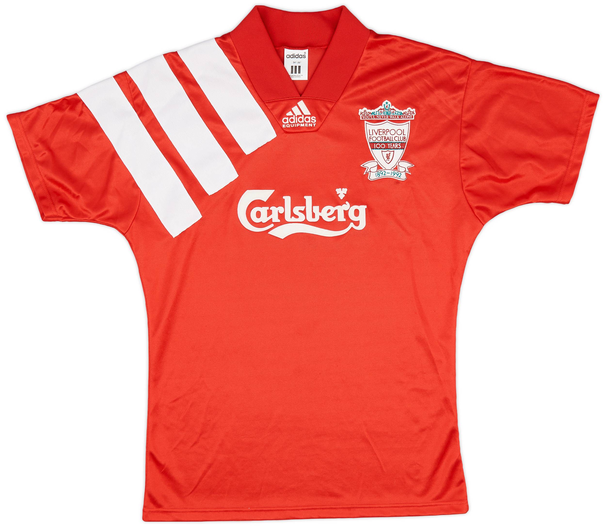 1992-93 Liverpool Centenary Home Shirt - 9/10 - (S)