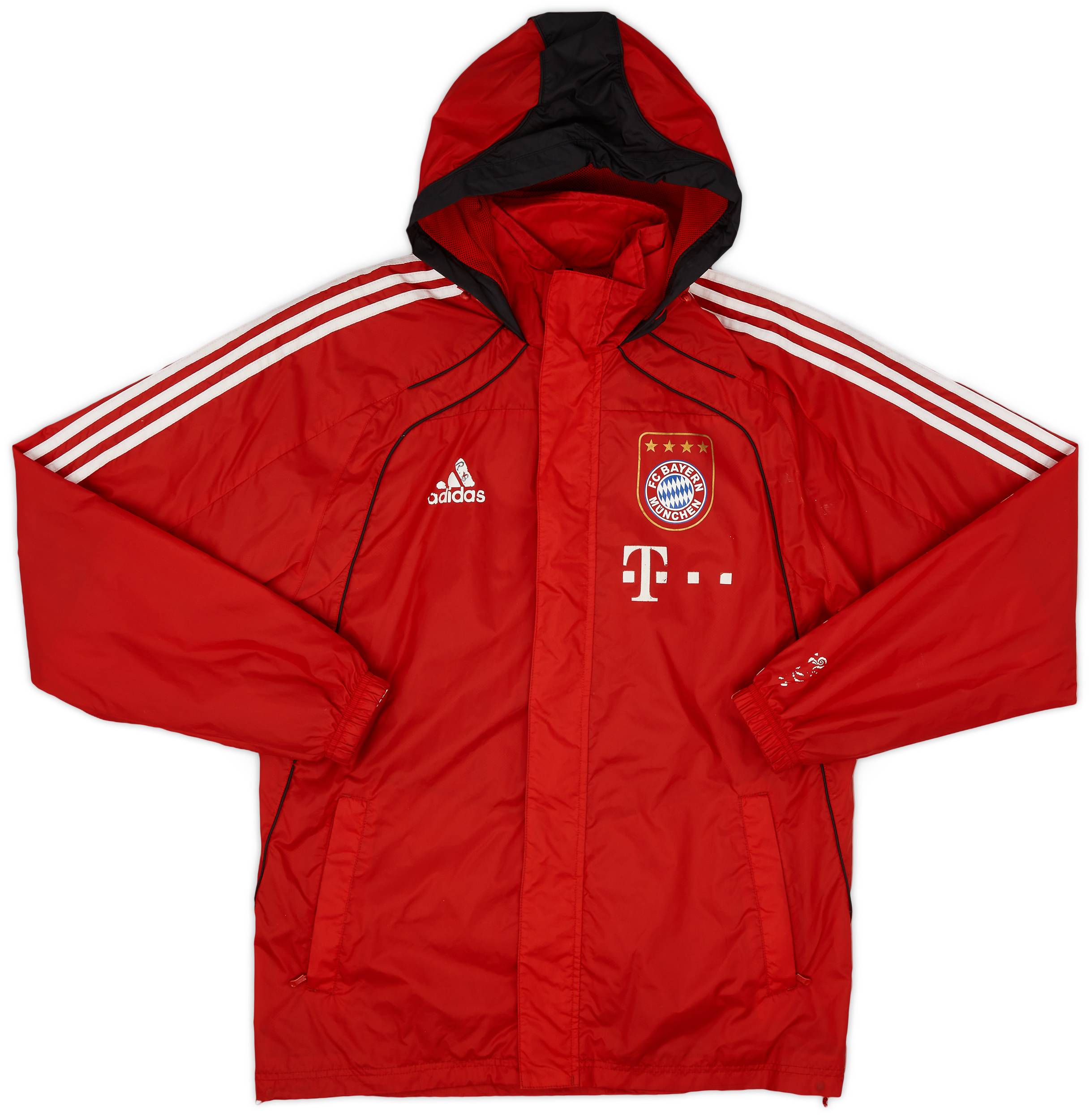 Adidas rain jacket red discount