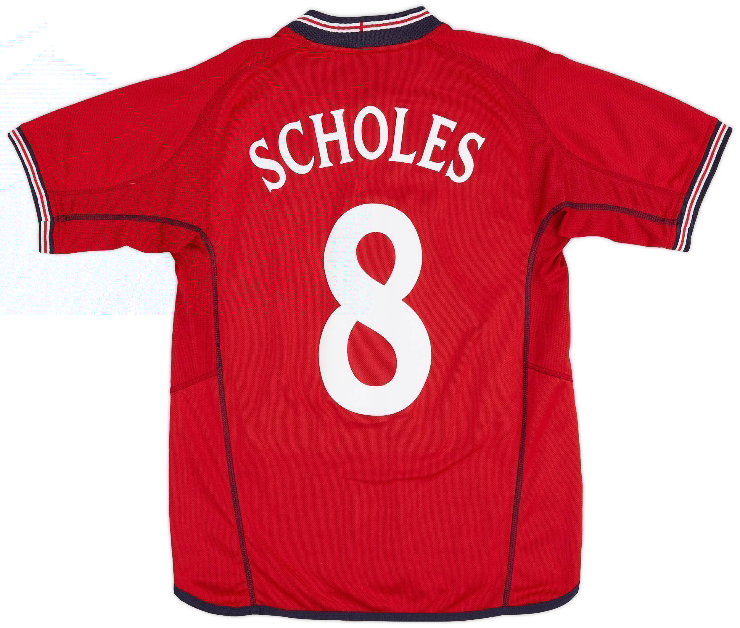 2002-04 England Away Shirt Scholes #8