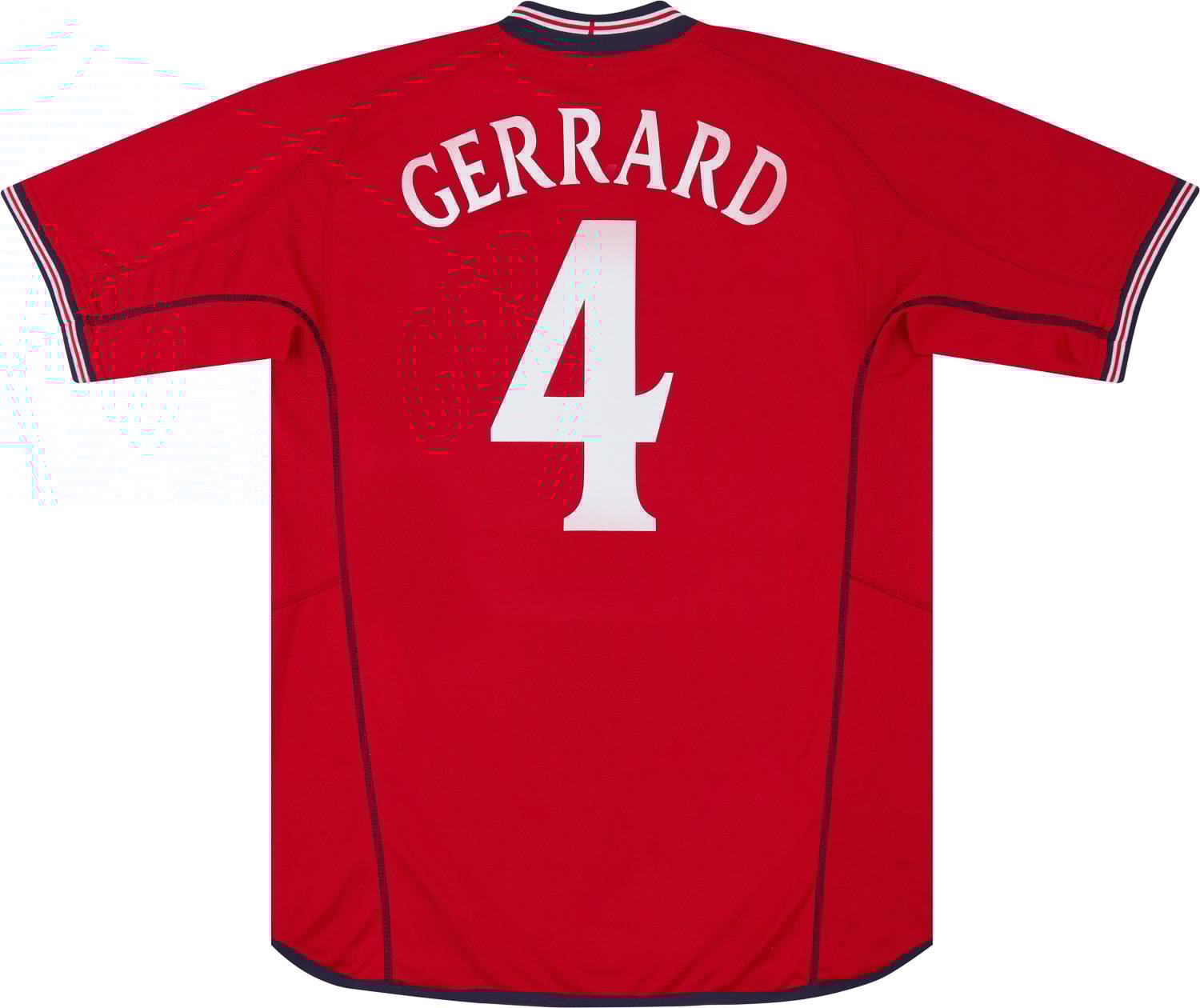 2002-04 England Away Shirt Gerrard #4 - 9/10