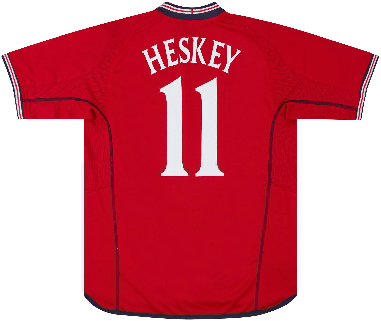 2002-04 England Away Shirt Heskey #11 - 8/10