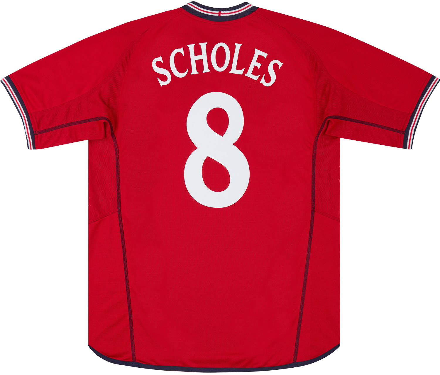 2002-04 England Away Shirt Scholes #8 - 8/10