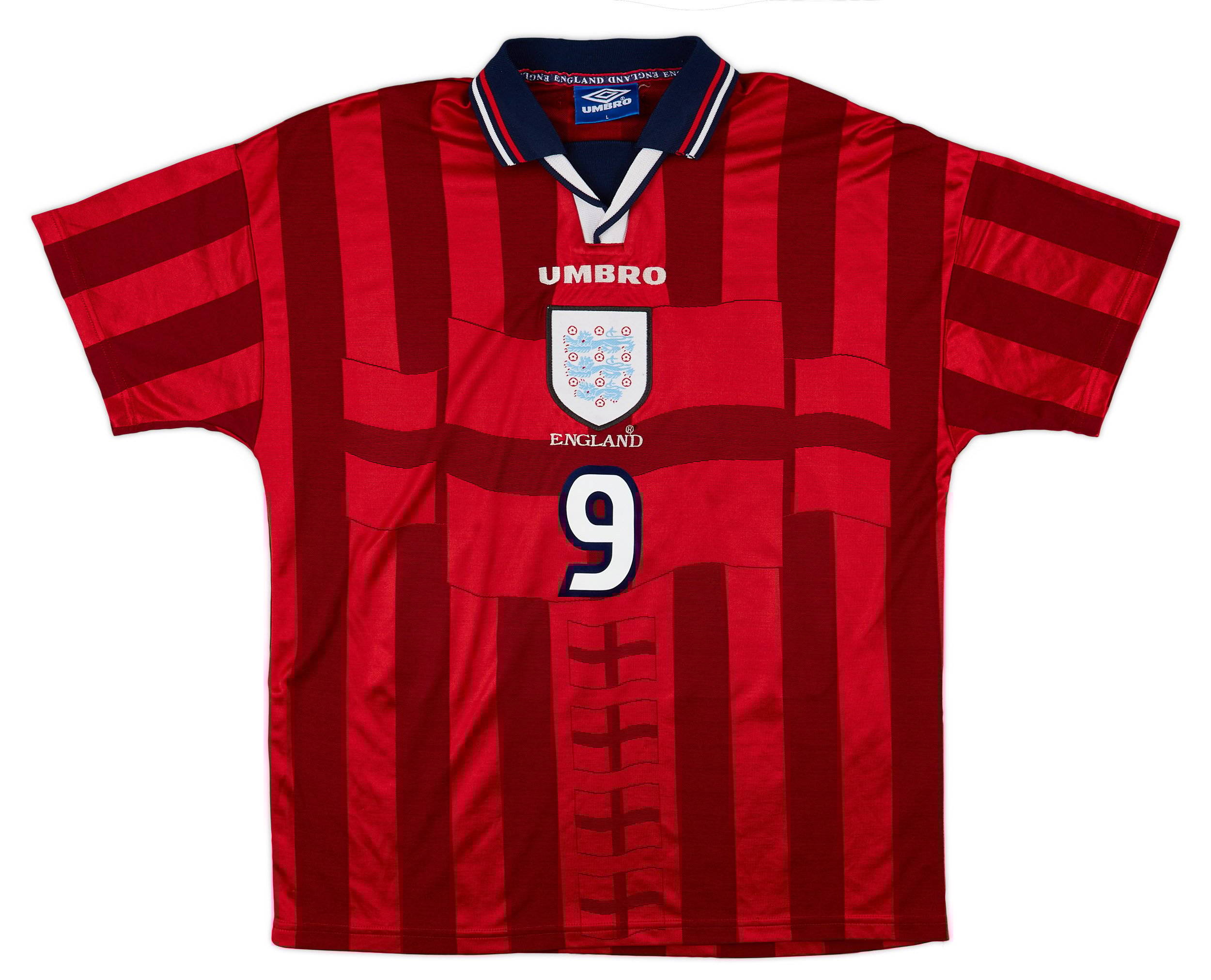 1997-99 England Away Shirt Shearer #9