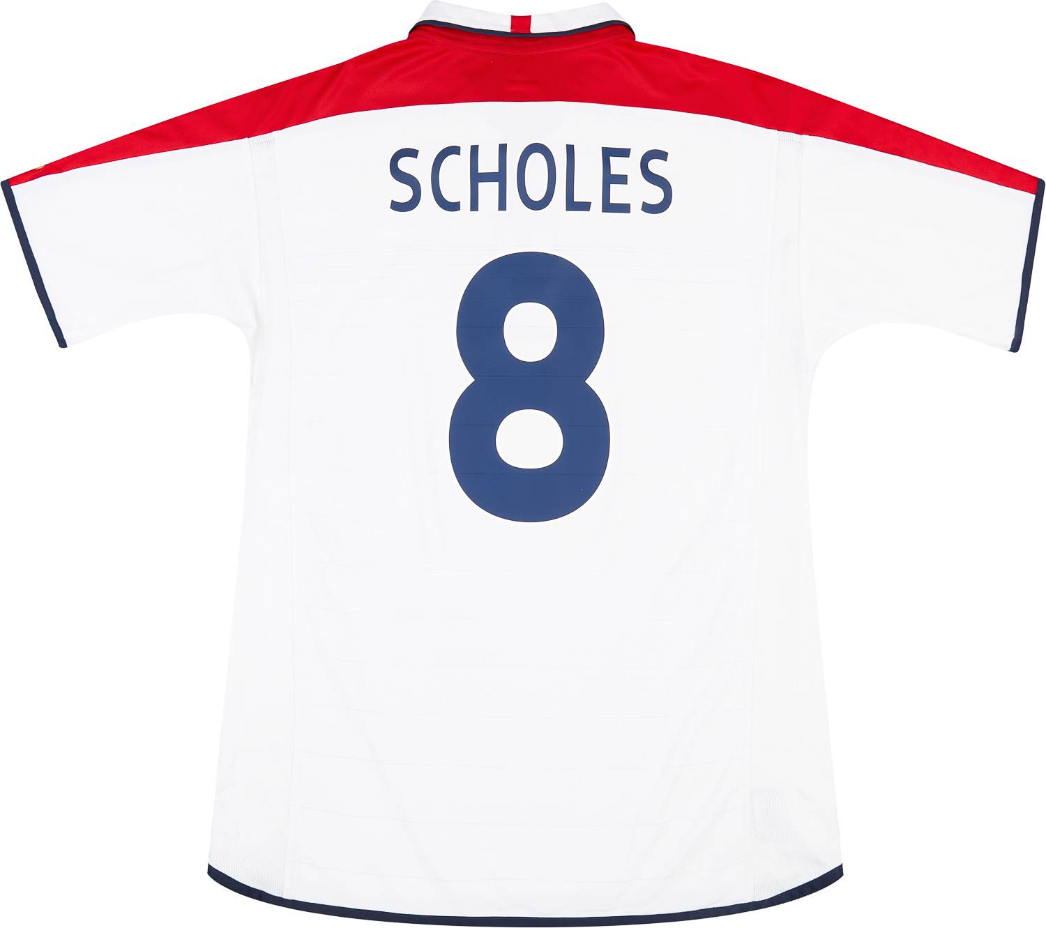 2003-05 England Home Shirt Scholes #8 - 9/10