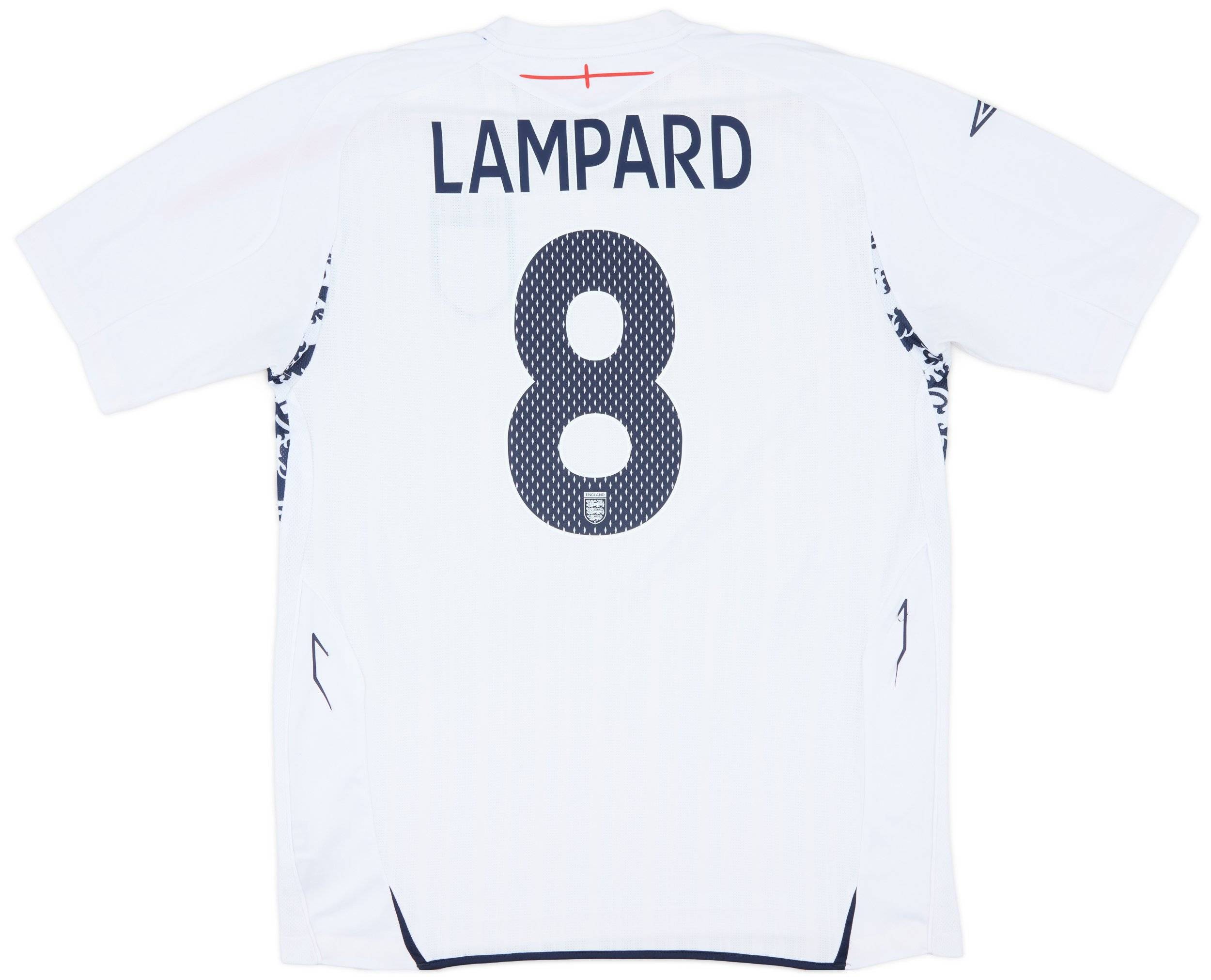 2007-09 England Home Shirt Lampard #8