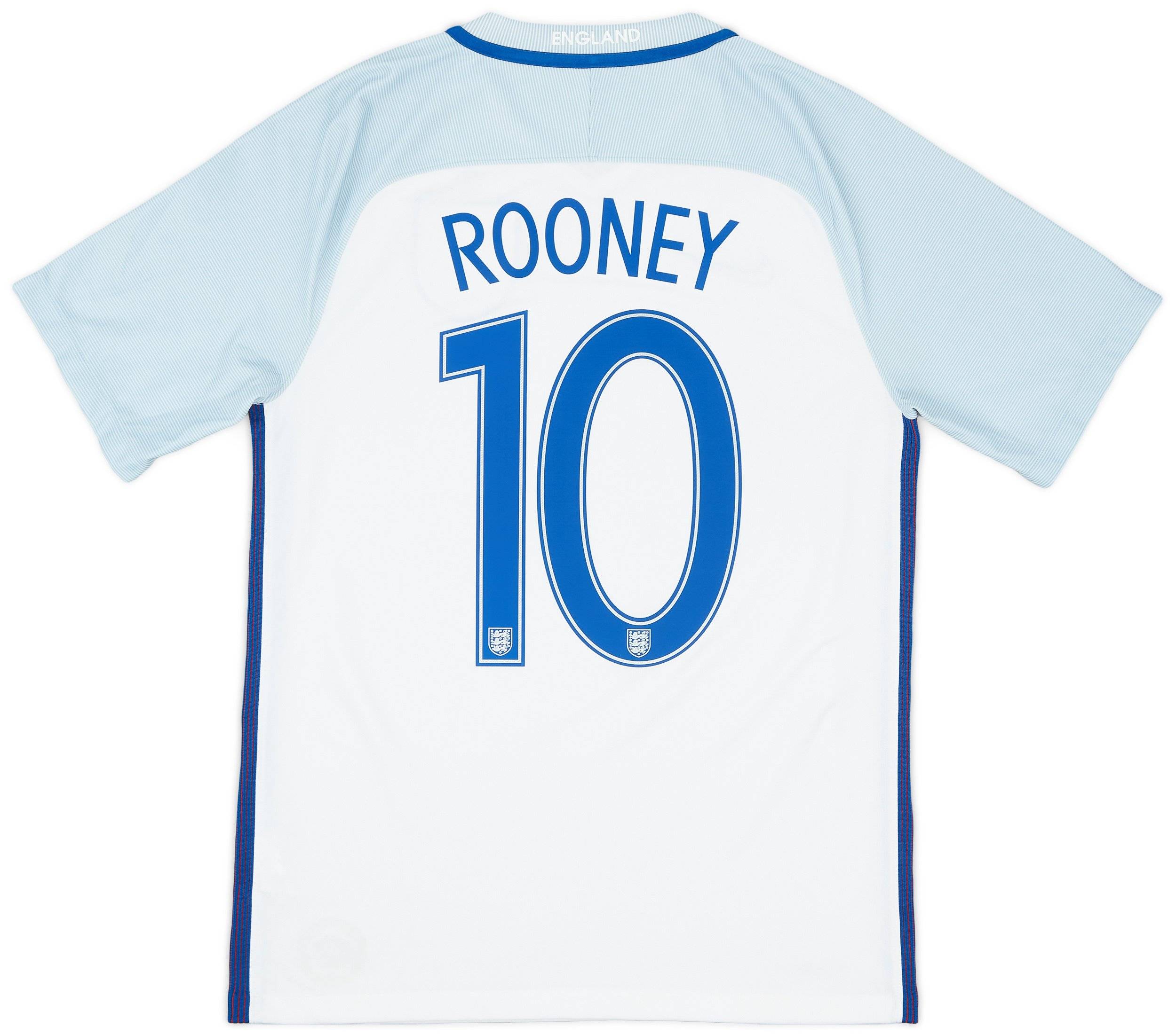 2016 17 England Home Shirt Rooney 10