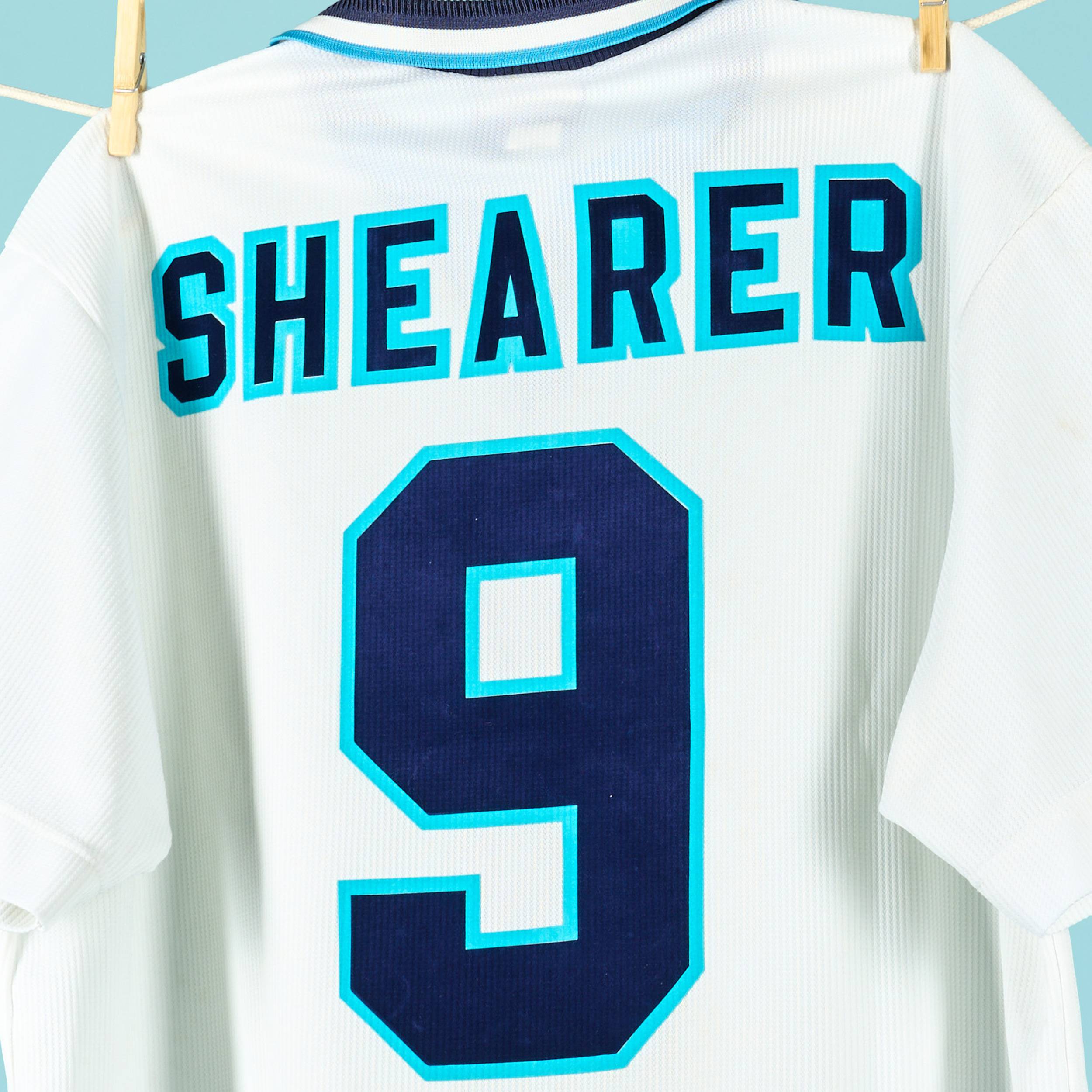 1995-97 England Home Shirt Shearer #9