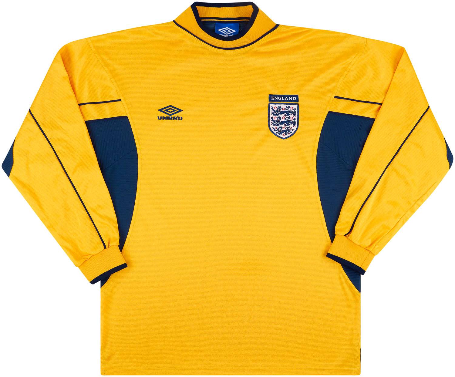 1999-01 England GK Shirt - 8/10 - (L.Boys)