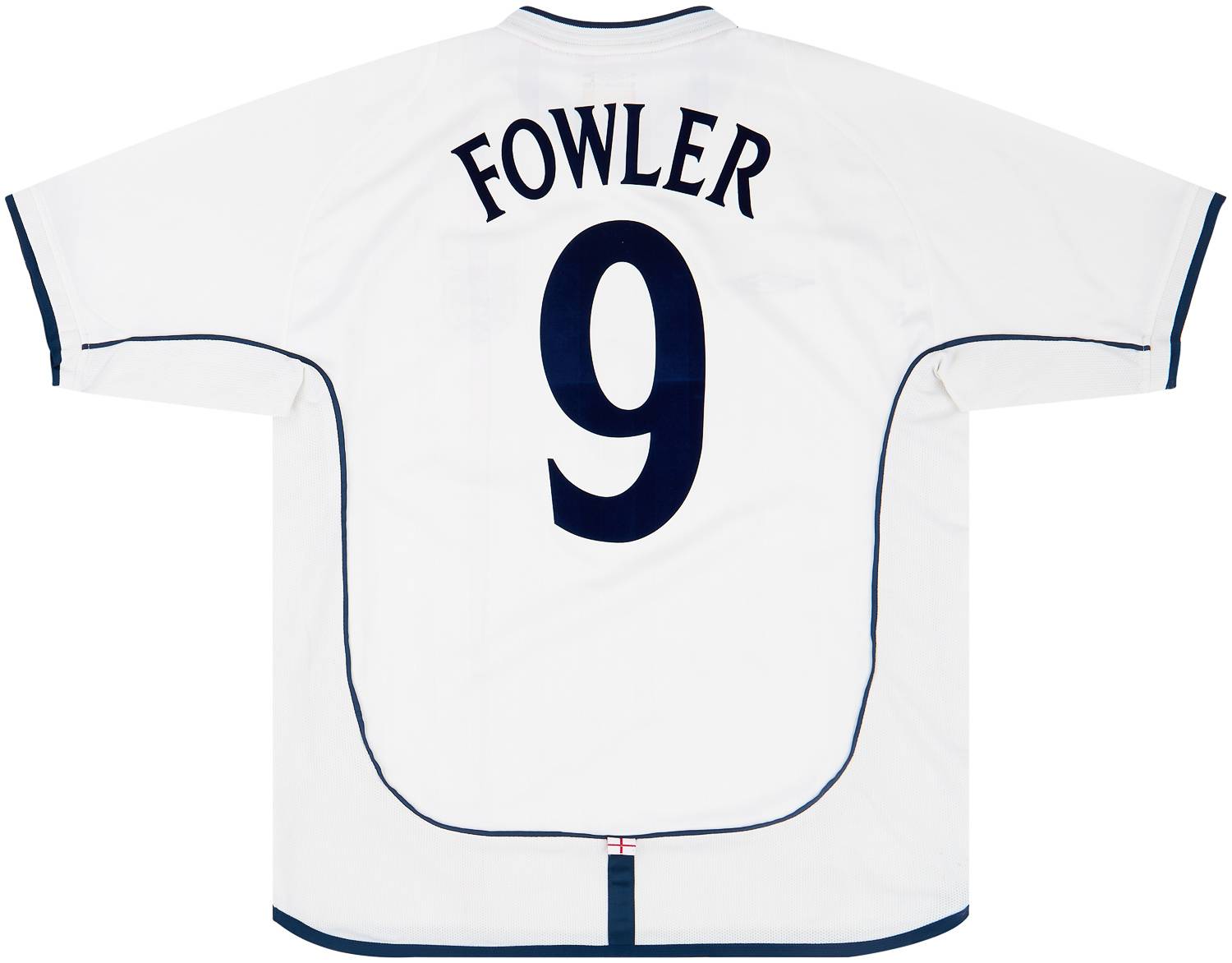 2001-03 England Home Shirt Fowler #9 - 6/10