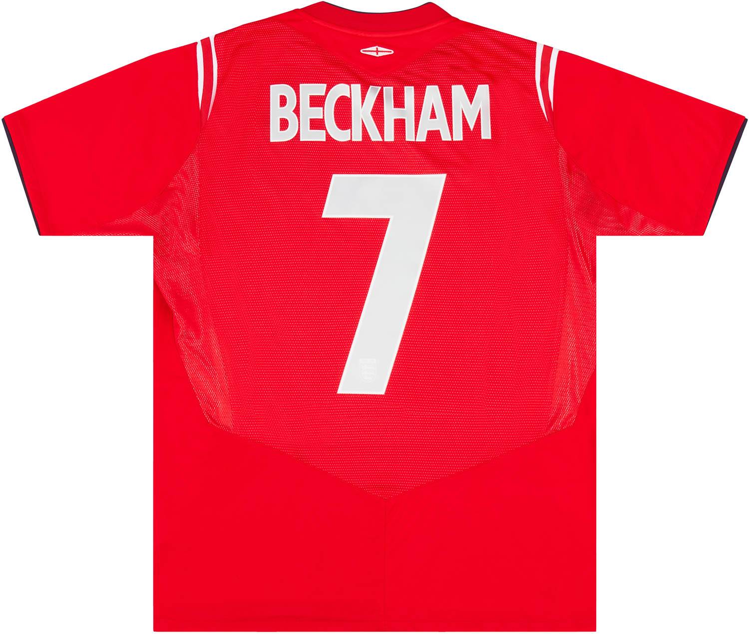 2004-06 England Away Shirt Beckham #7 - 8/10