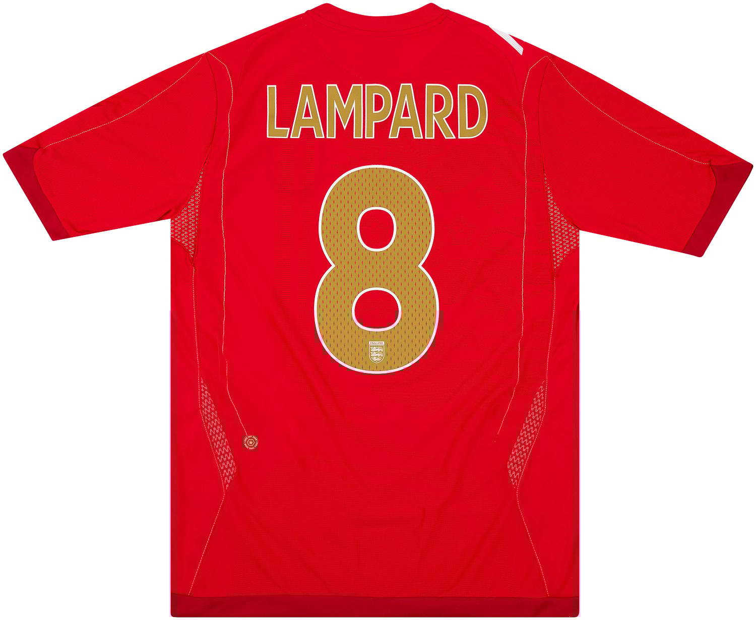 2006-08 England Away Shirt Lampard #8 - 7/10