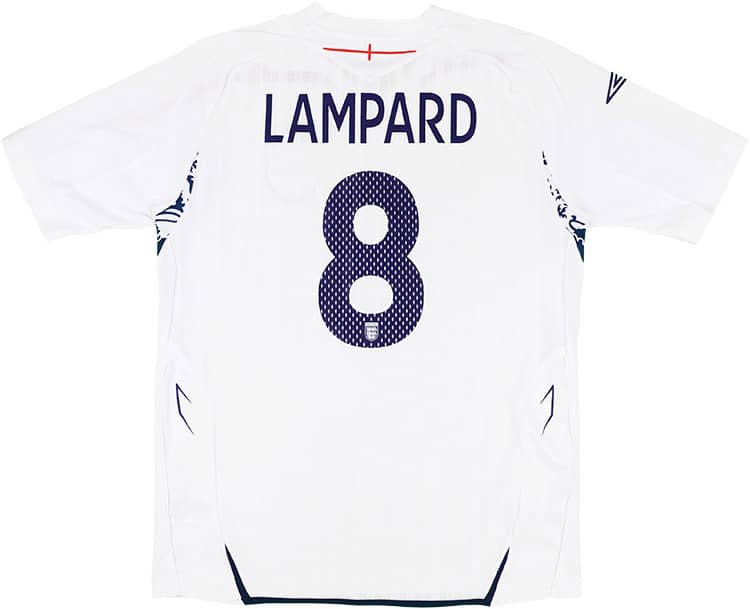 2007-09 England Home Shirt Lampard #8 - 6/10 - (XL)
