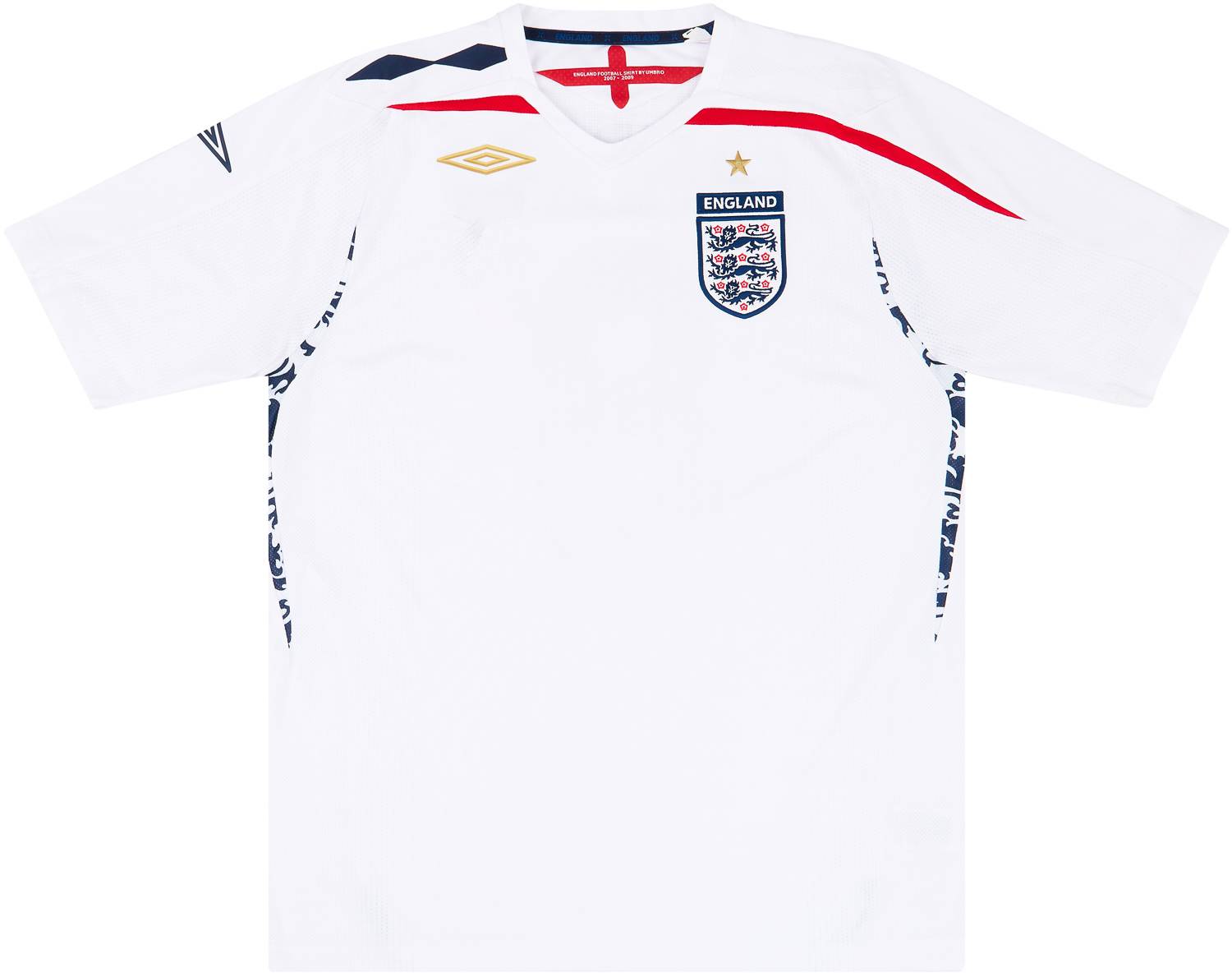 2007-09 England Home Shirt - 9/10